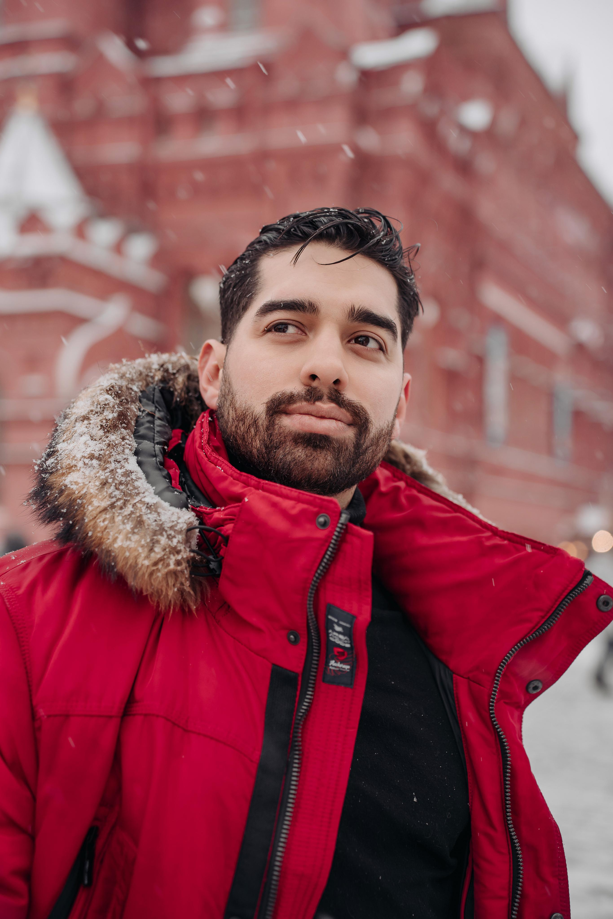 Новогодняя фотосессия на Красной площади для Мигеля и Марины