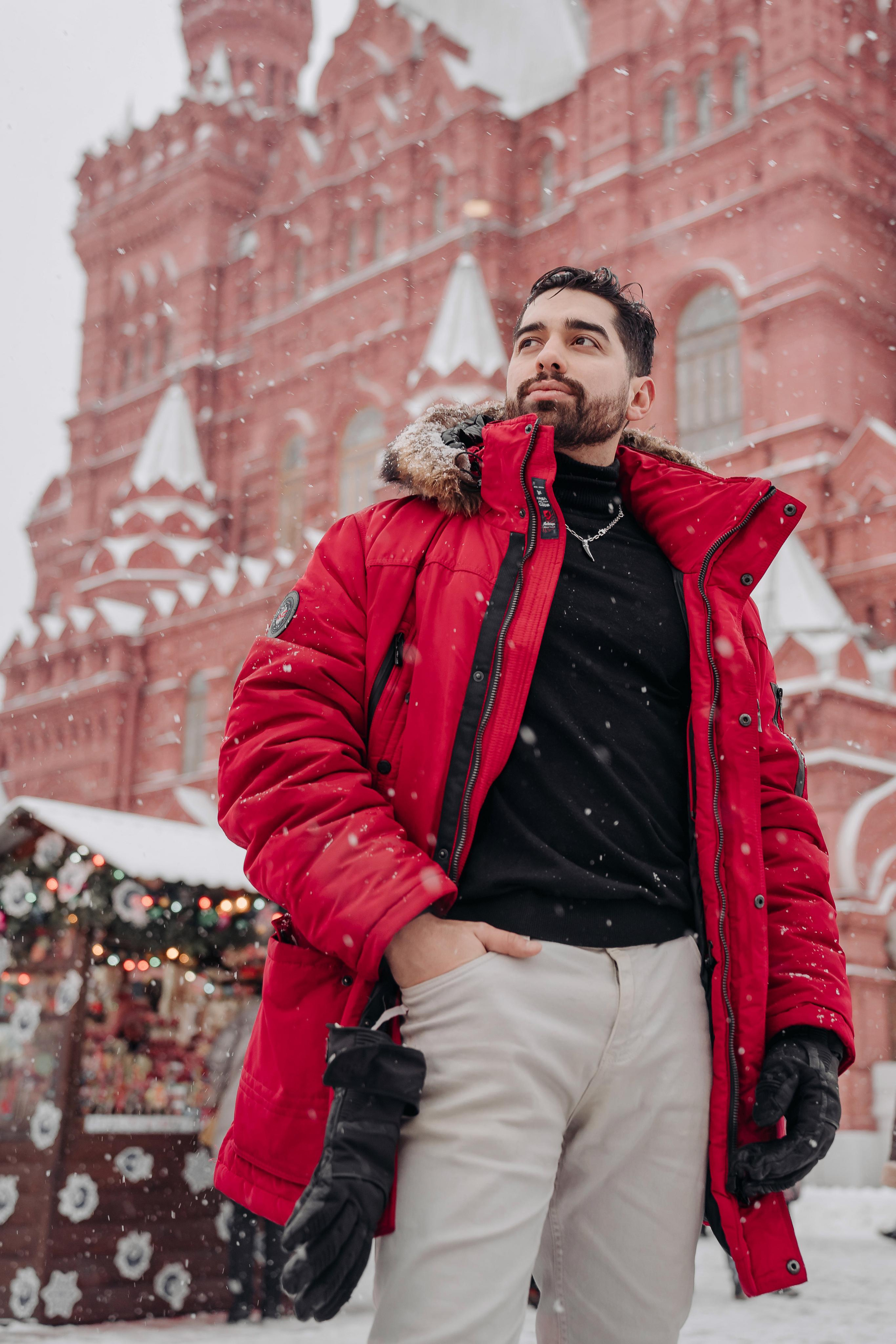 Новогодняя фотосессия на Красной площади для Мигеля и Марины