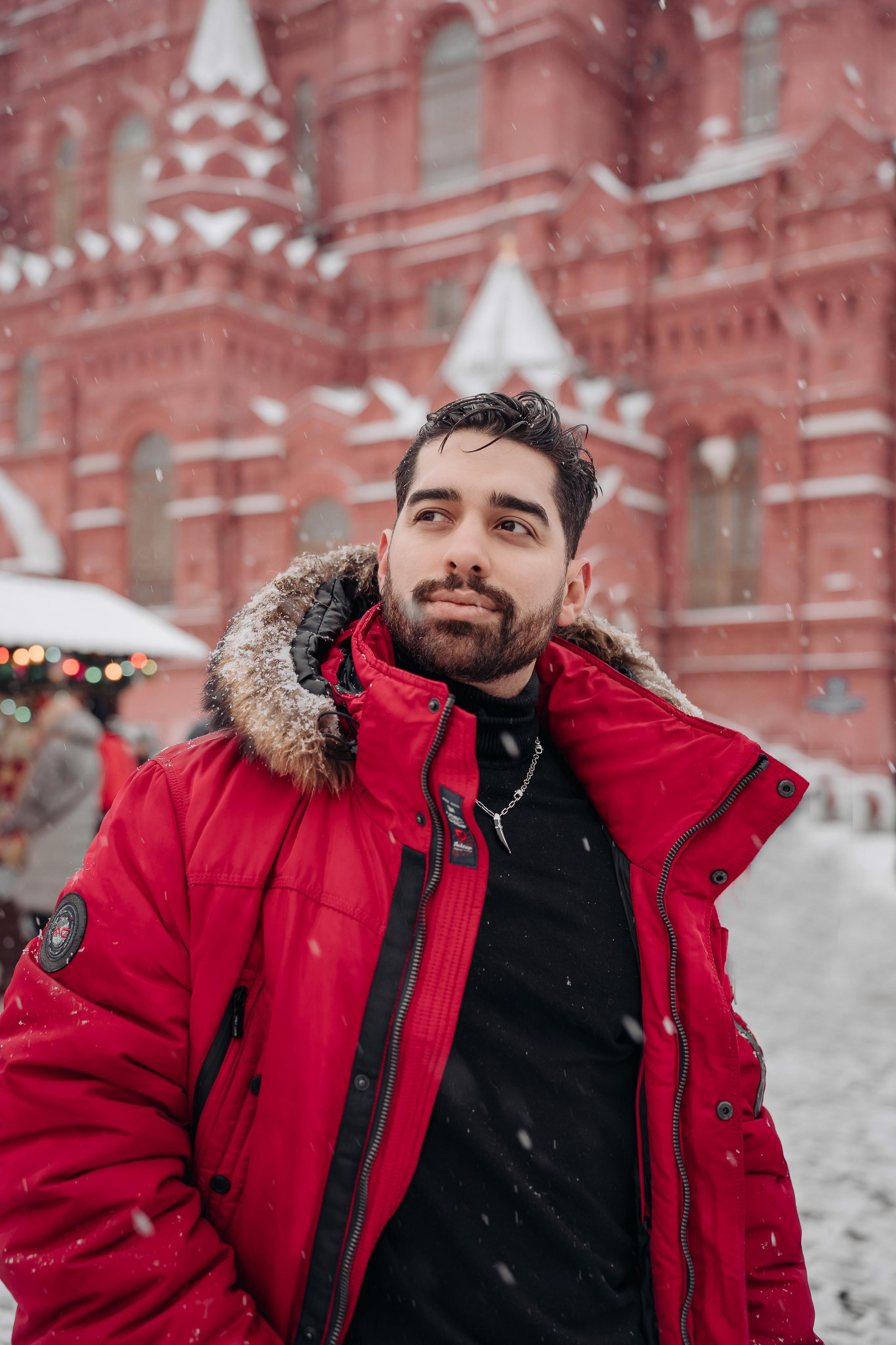 Новогодняя фотосессия на Красной площади для Мигеля и Марины