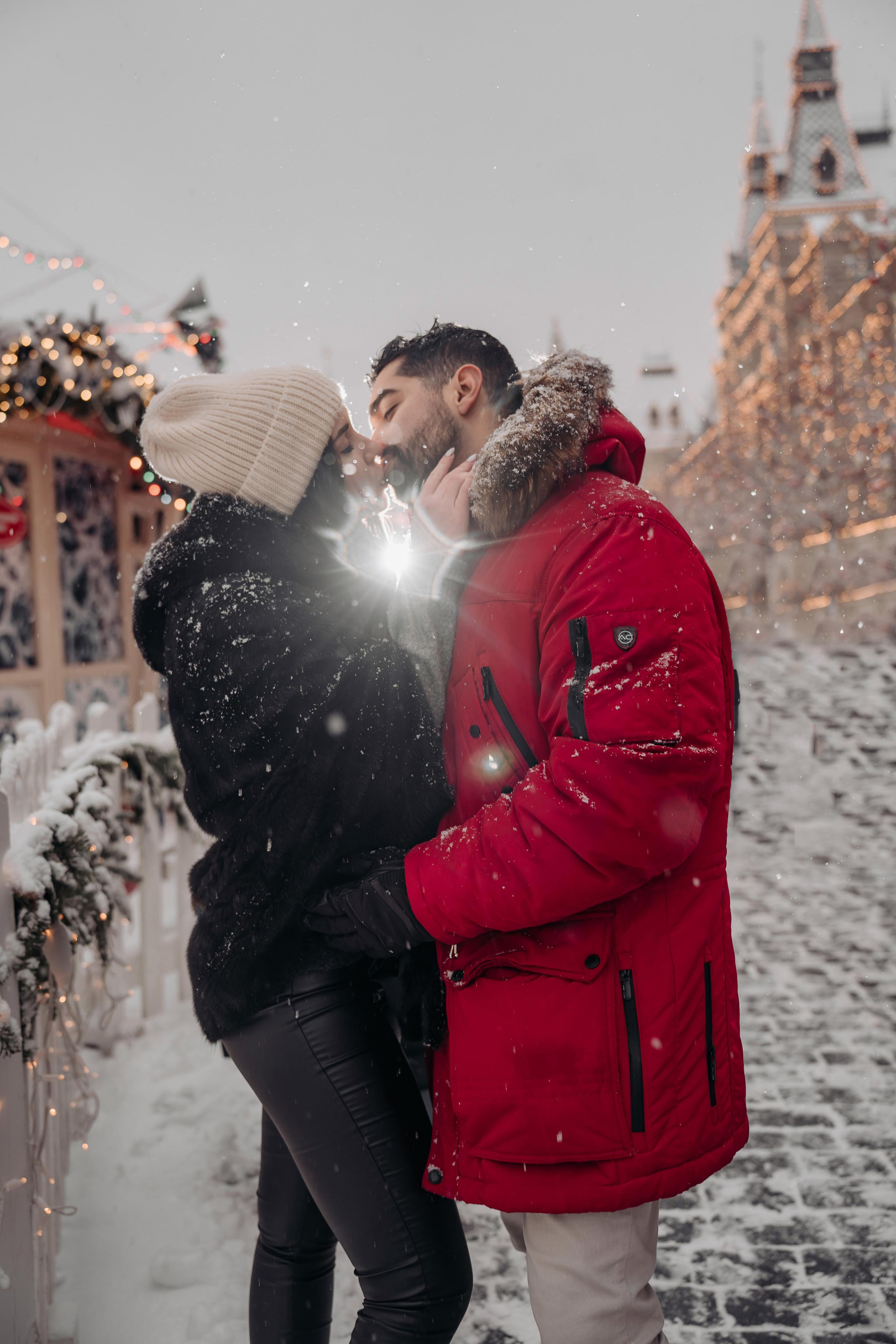 Новогодняя фотосессия на Красной площади для Мигеля и Марины