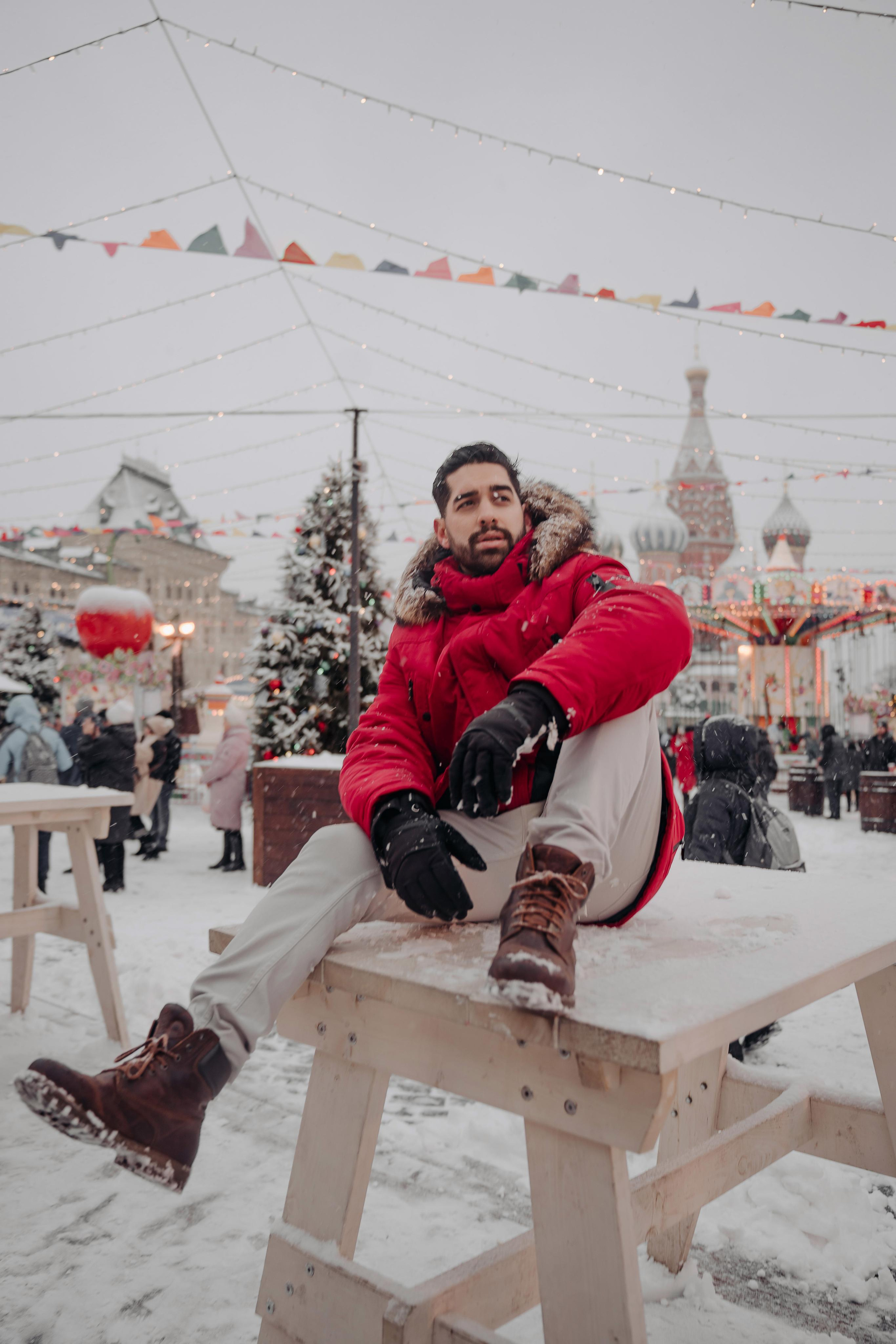 Новогодняя фотосессия на Красной площади для Мигеля и Марины