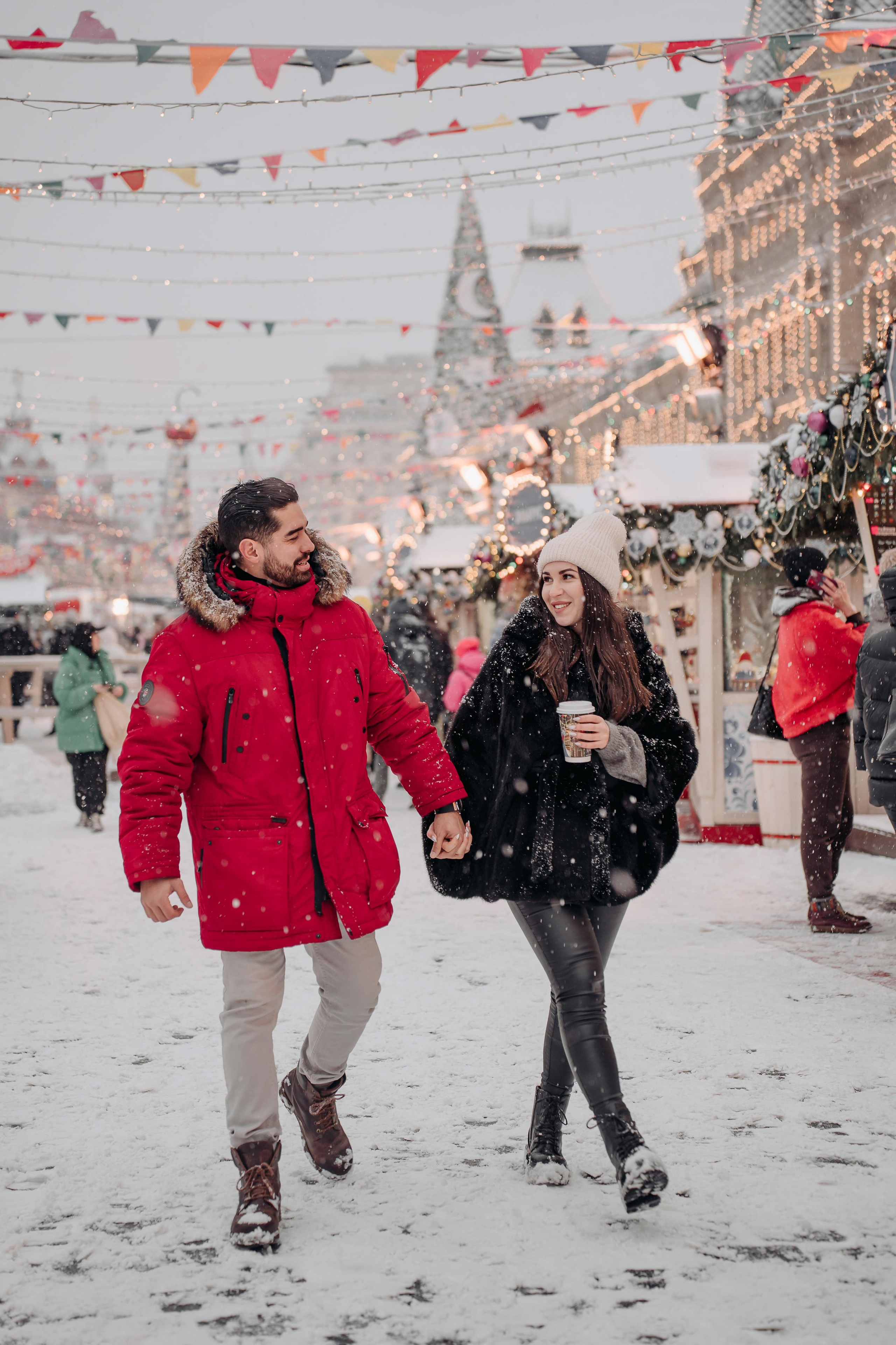 Новогодняя фотосессия на&nbsp;Красной площади для Мигеля и&nbsp;Марины