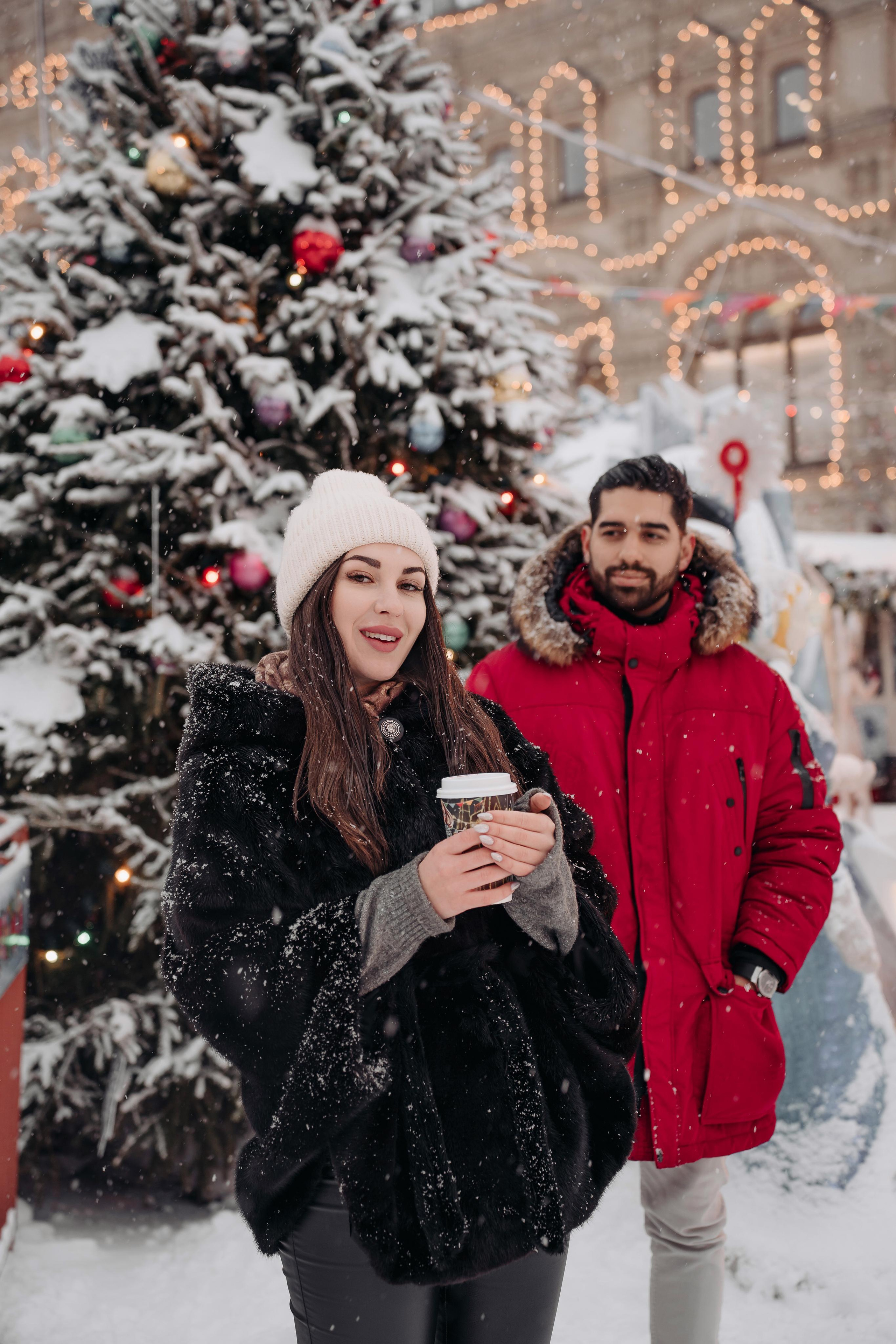 Новогодняя фотосессия на Красной площади для Мигеля и Марины