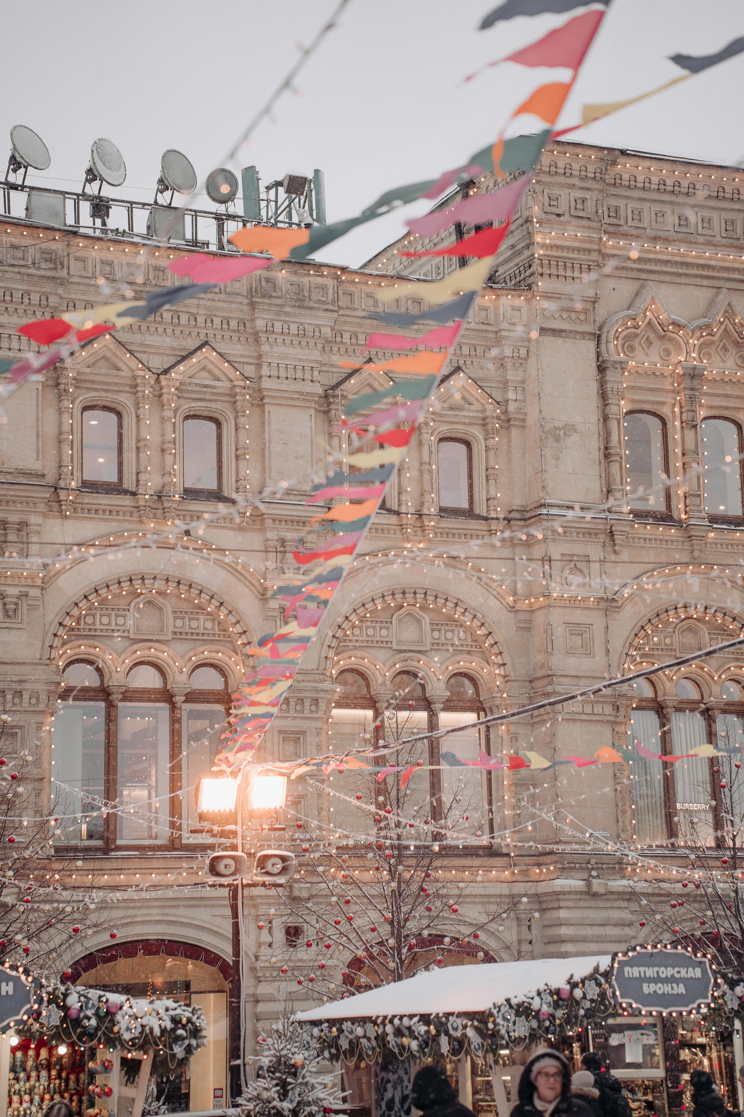 Новогодняя фотосессия на Красной площади для Мигеля и Марины