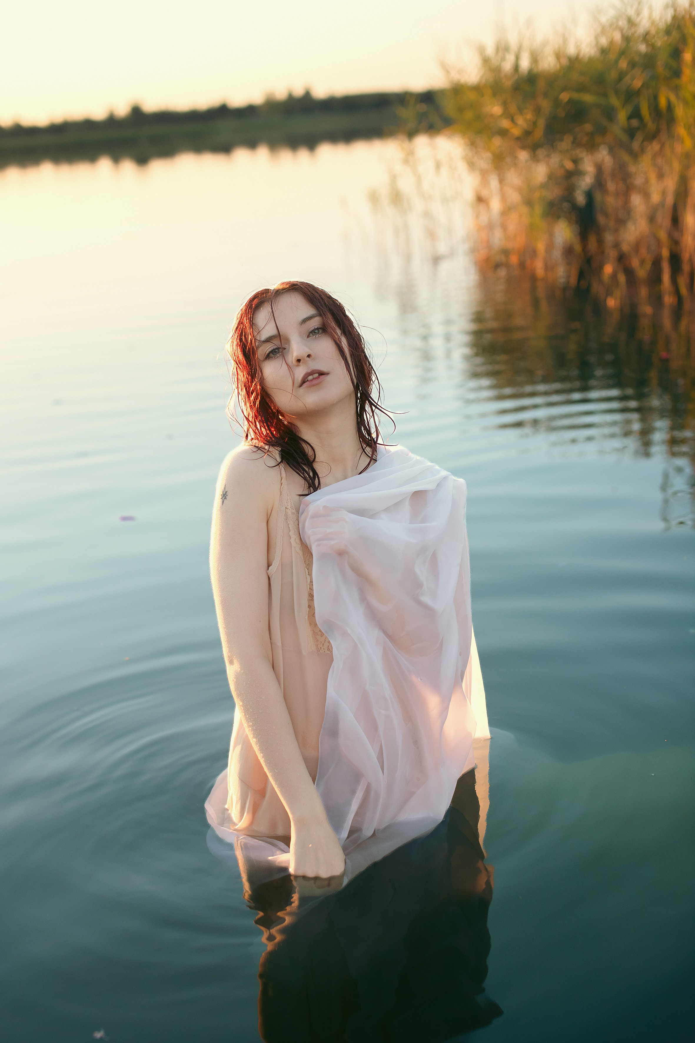 Творческая съемка на озере. Фотограф Минск Елена Украинец