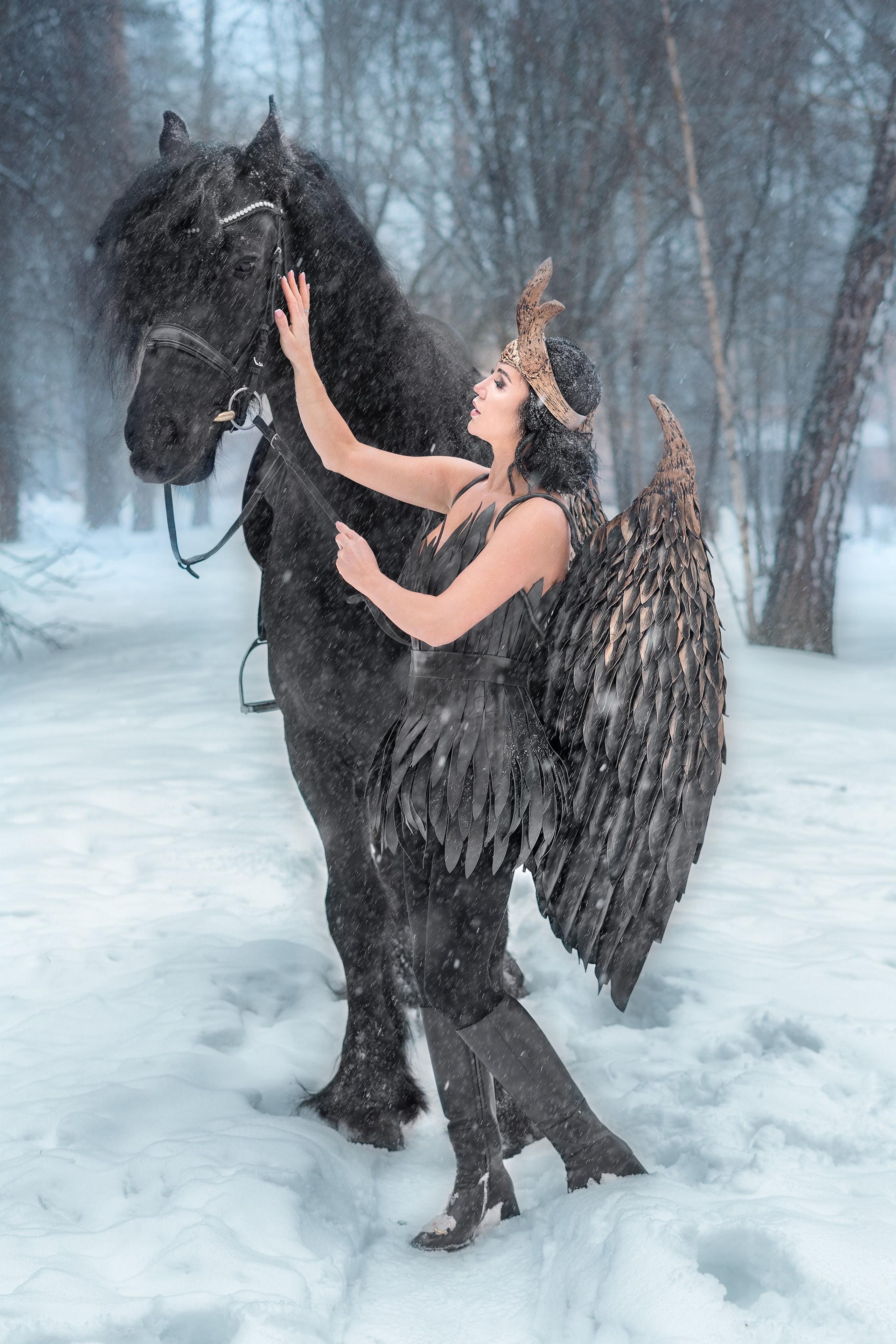 Фотосессия с лошадьми и съемки с конем в Москве от фотографа Елены Жмельковой