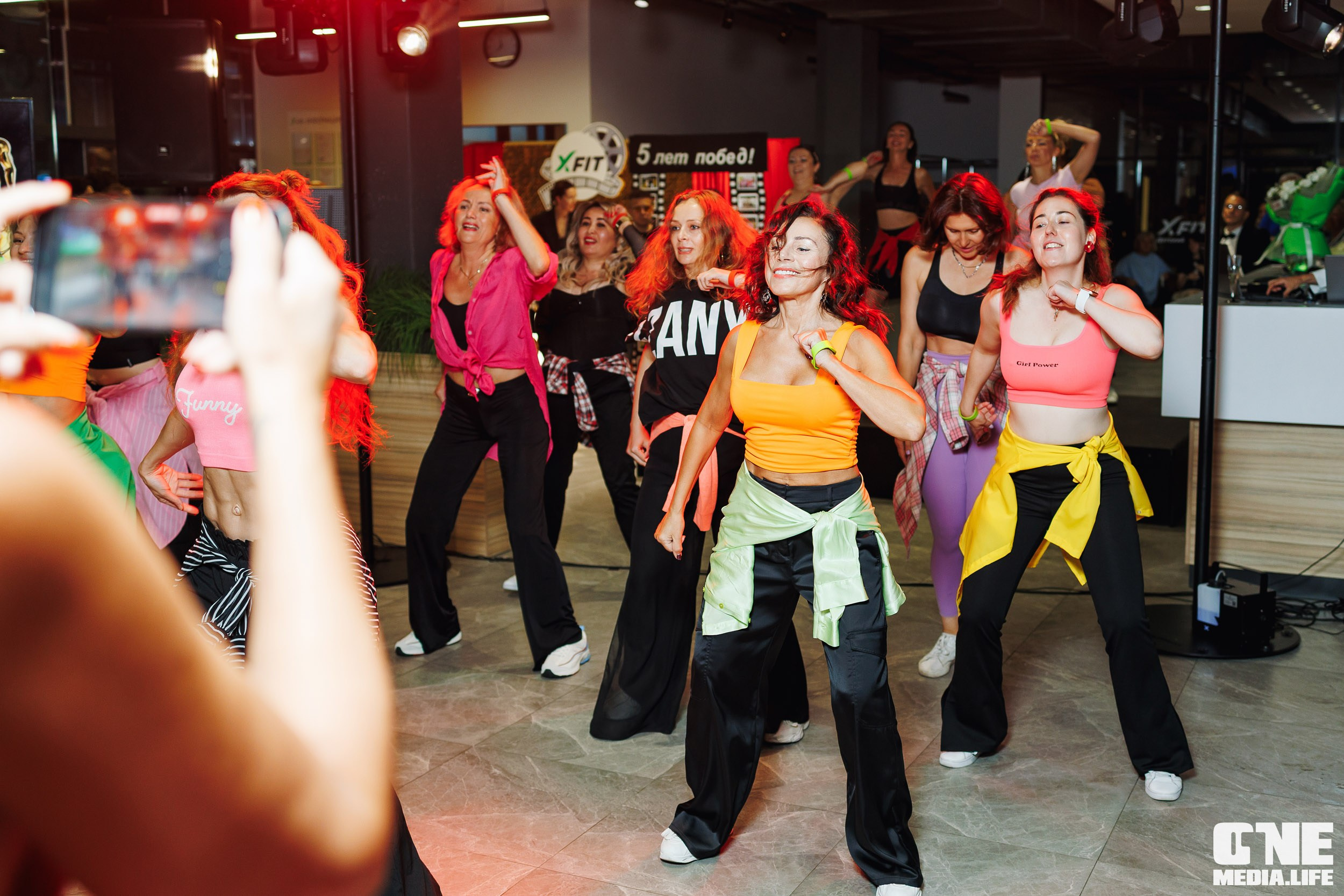 Фоторепортаж с 5-летия фитнес-клуба X-Fit. One Media Life: фоторепортажи, фотоотчеты с мероприятий и заведений