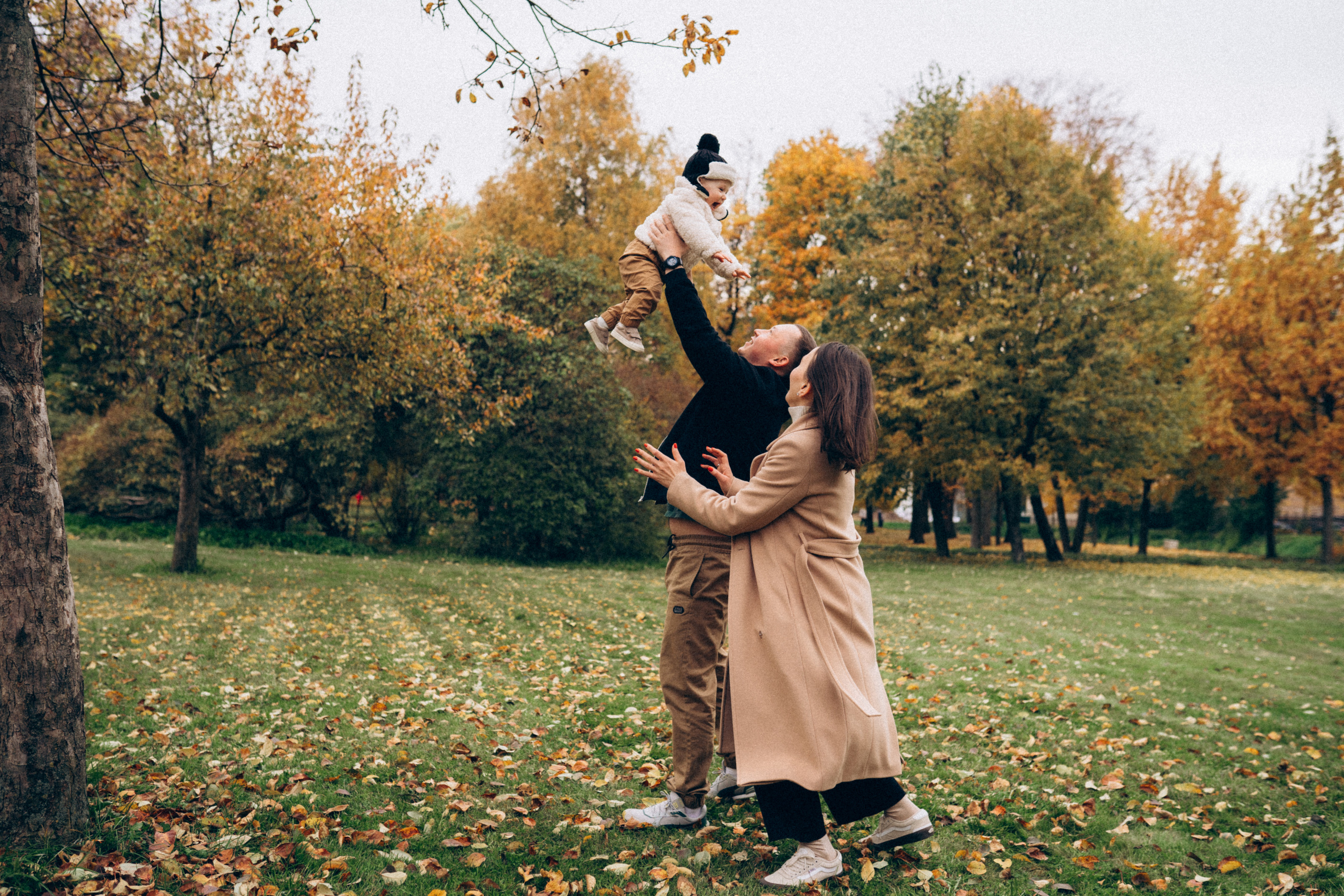 Роман, Алена и Мира, октябрь 2021. Семейный фотограф Санкт-Петербург СПб Митрофанова Ольга