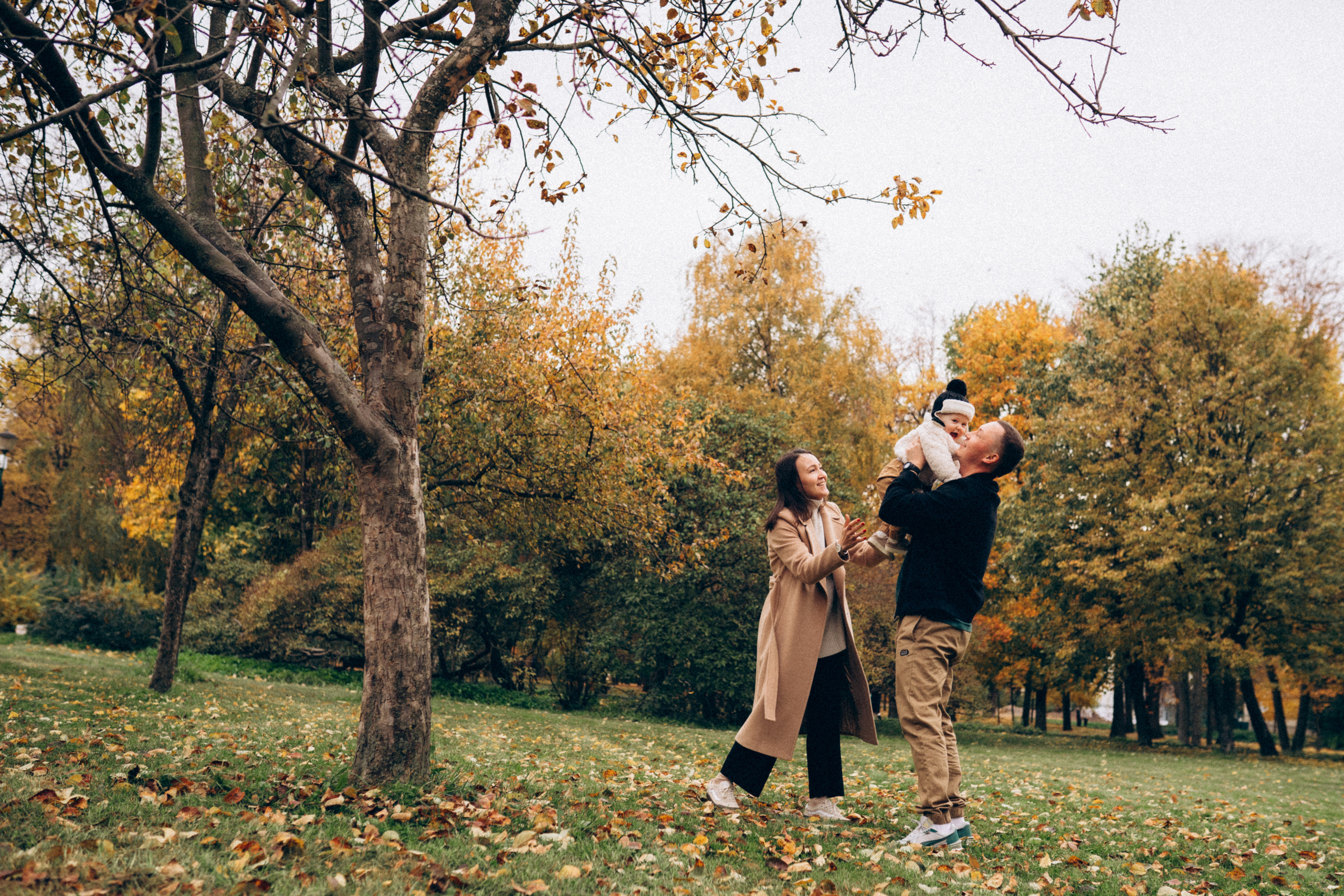Роман, Алена и Мира, октябрь 2021. Семейный фотограф Санкт-Петербург СПб Митрофанова Ольга