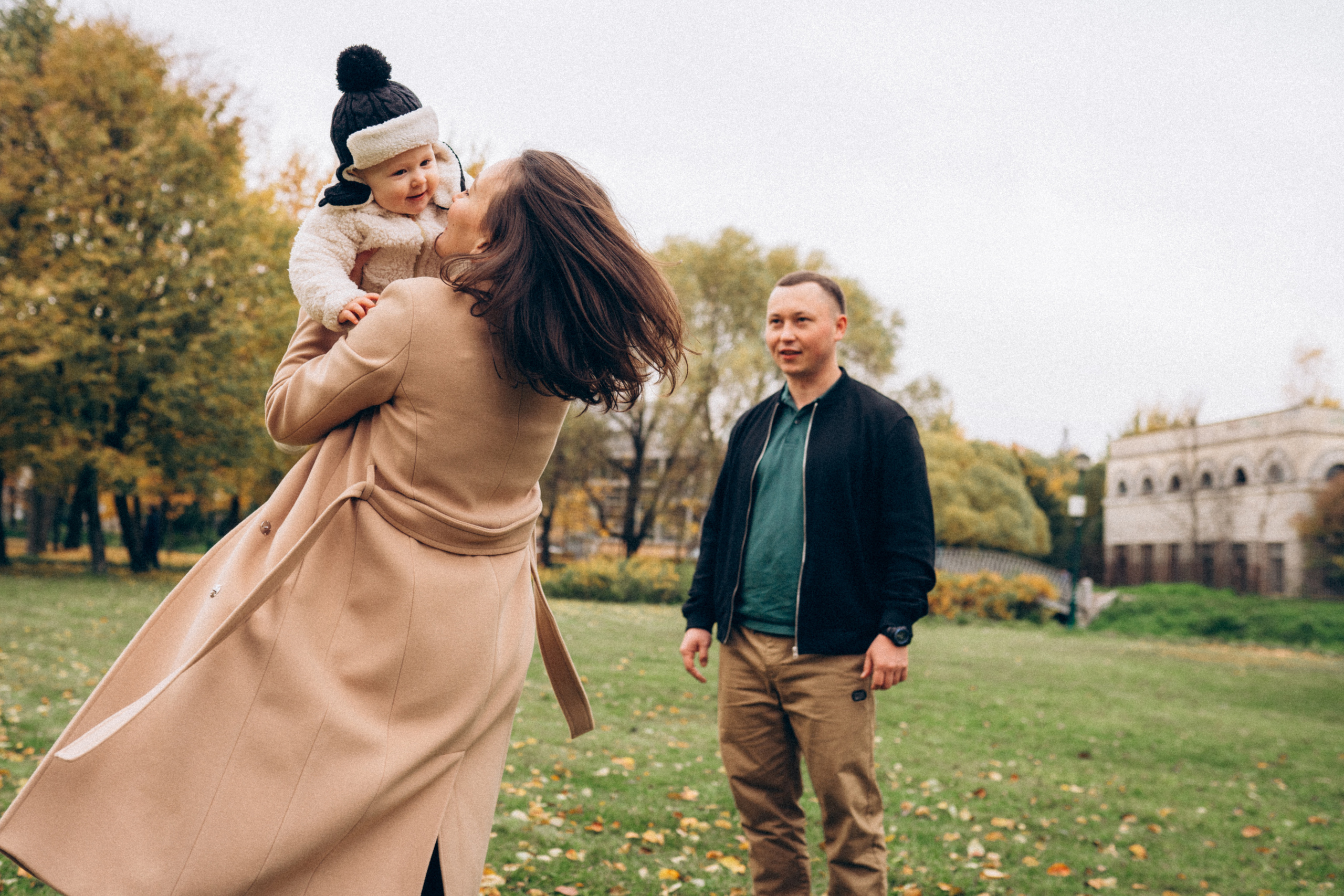 Роман, Алена и Мира, октябрь 2021. Семейный фотограф Санкт-Петербург СПб Митрофанова Ольга