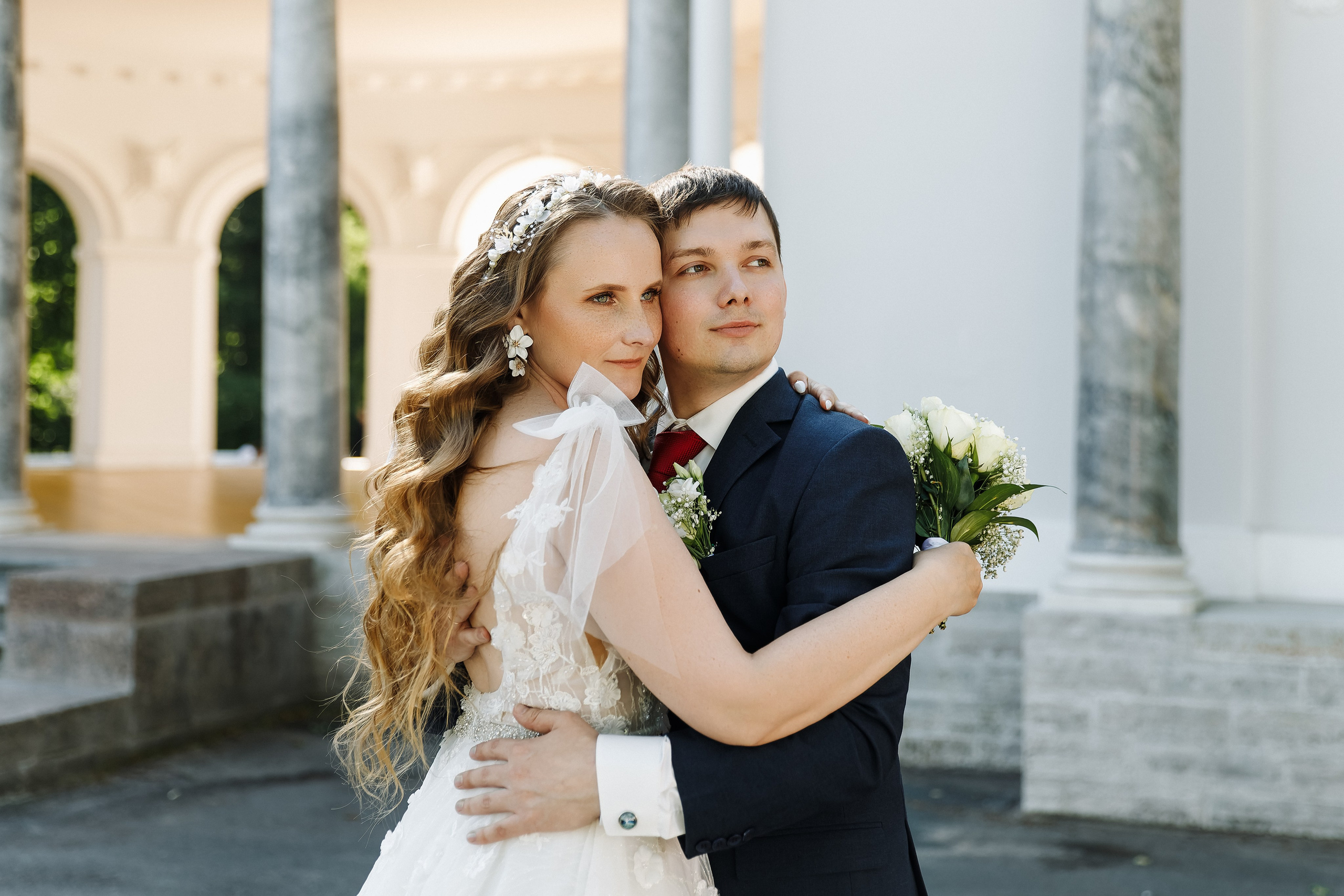 Наташа и Коля. Свадебная фотосессия на Елагином острове. Свадебный и портретный фотограф в Санкт-Петербурге Анна Демьянова