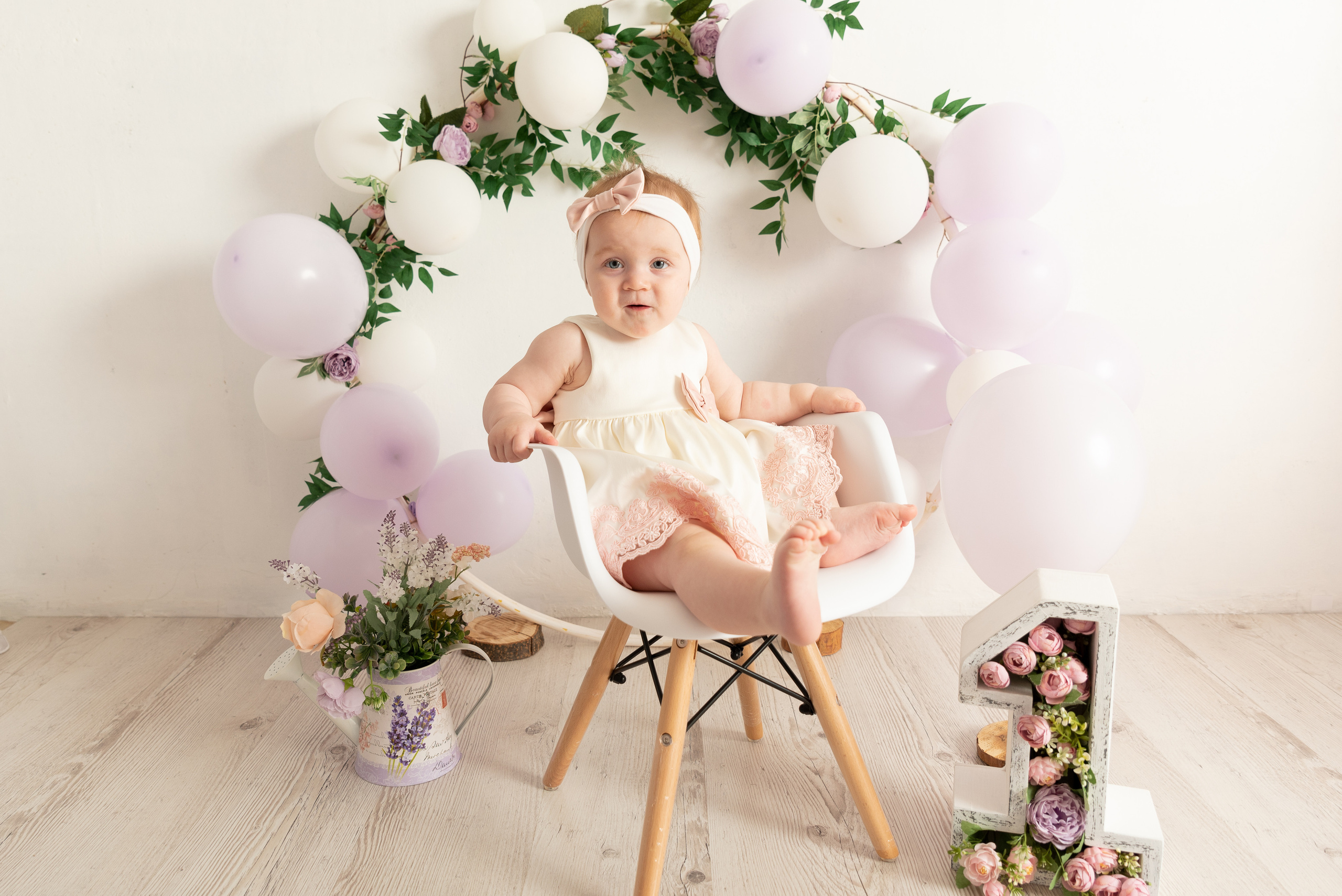 Годовасие «Всё включено» малышка Милана. Фотограф новорожденных в Нижневартовске Лара Курдюкова