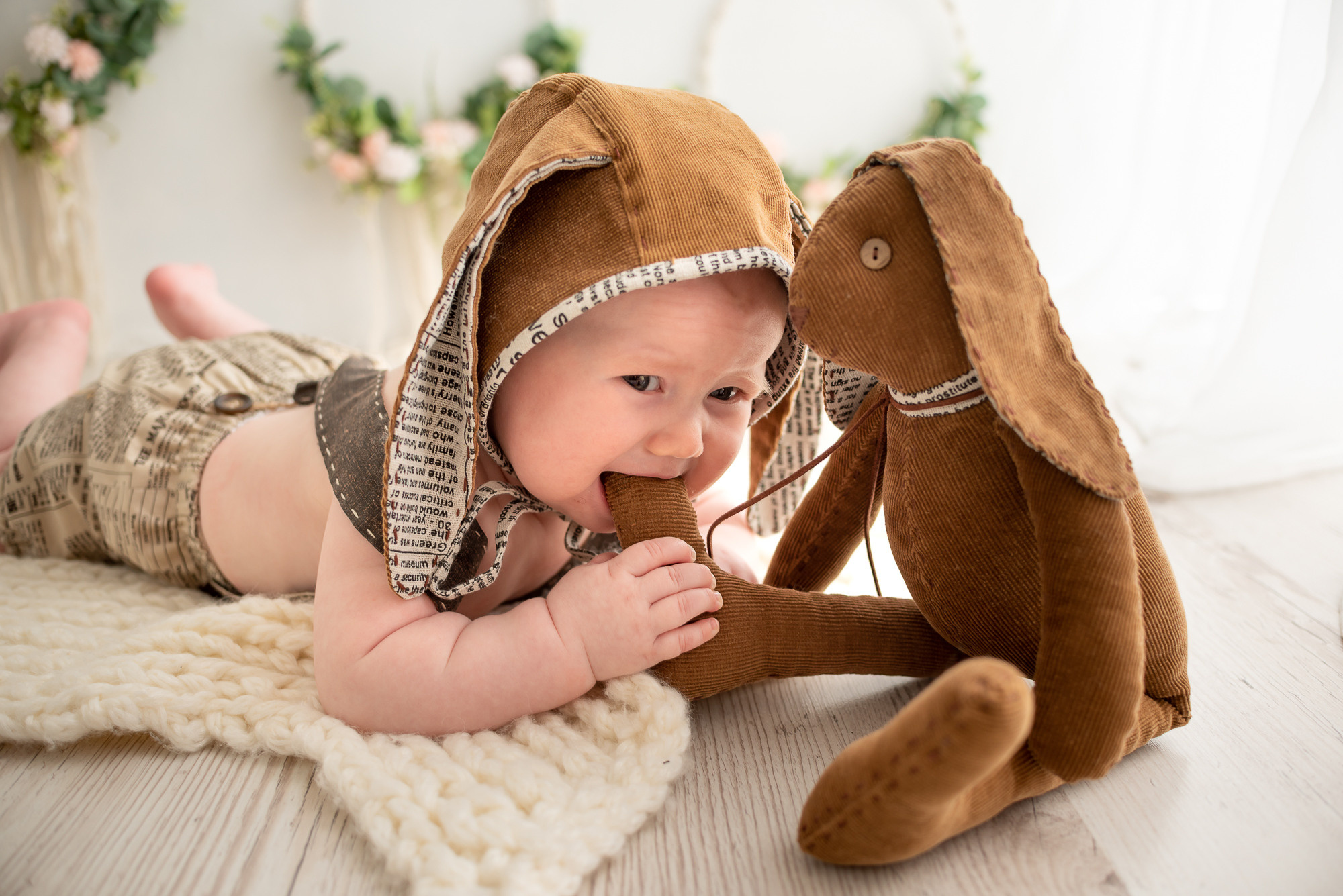 Малыш Богдан в проекте «Малышата-зверята». Фотограф новорожденных в Нижневартовске Лара Курдюкова