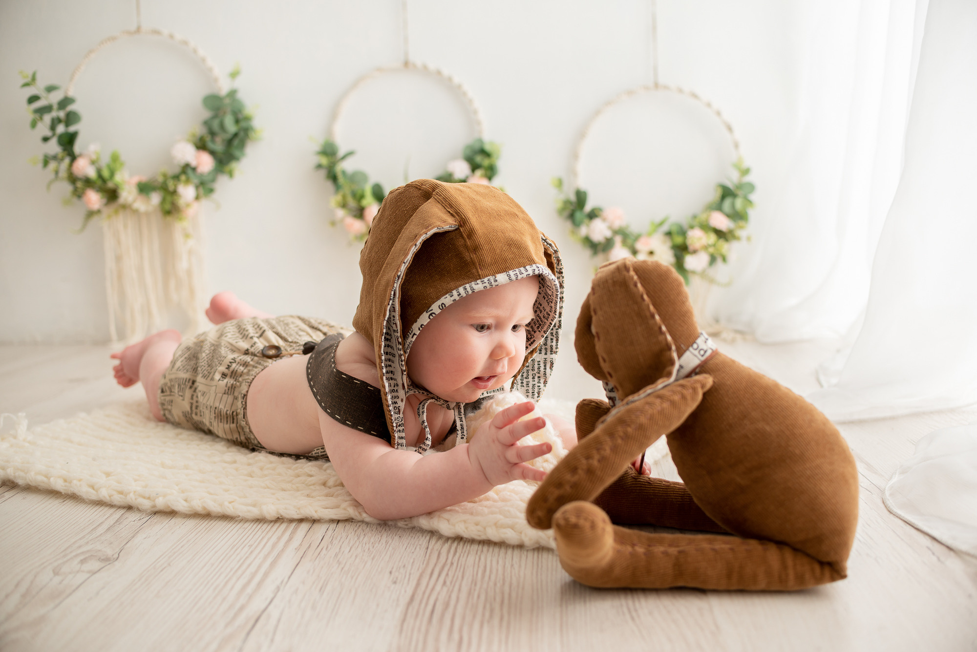 Малыш Богдан в проекте «Малышата-зверята». Фотограф новорожденных в Нижневартовске Лара Курдюкова