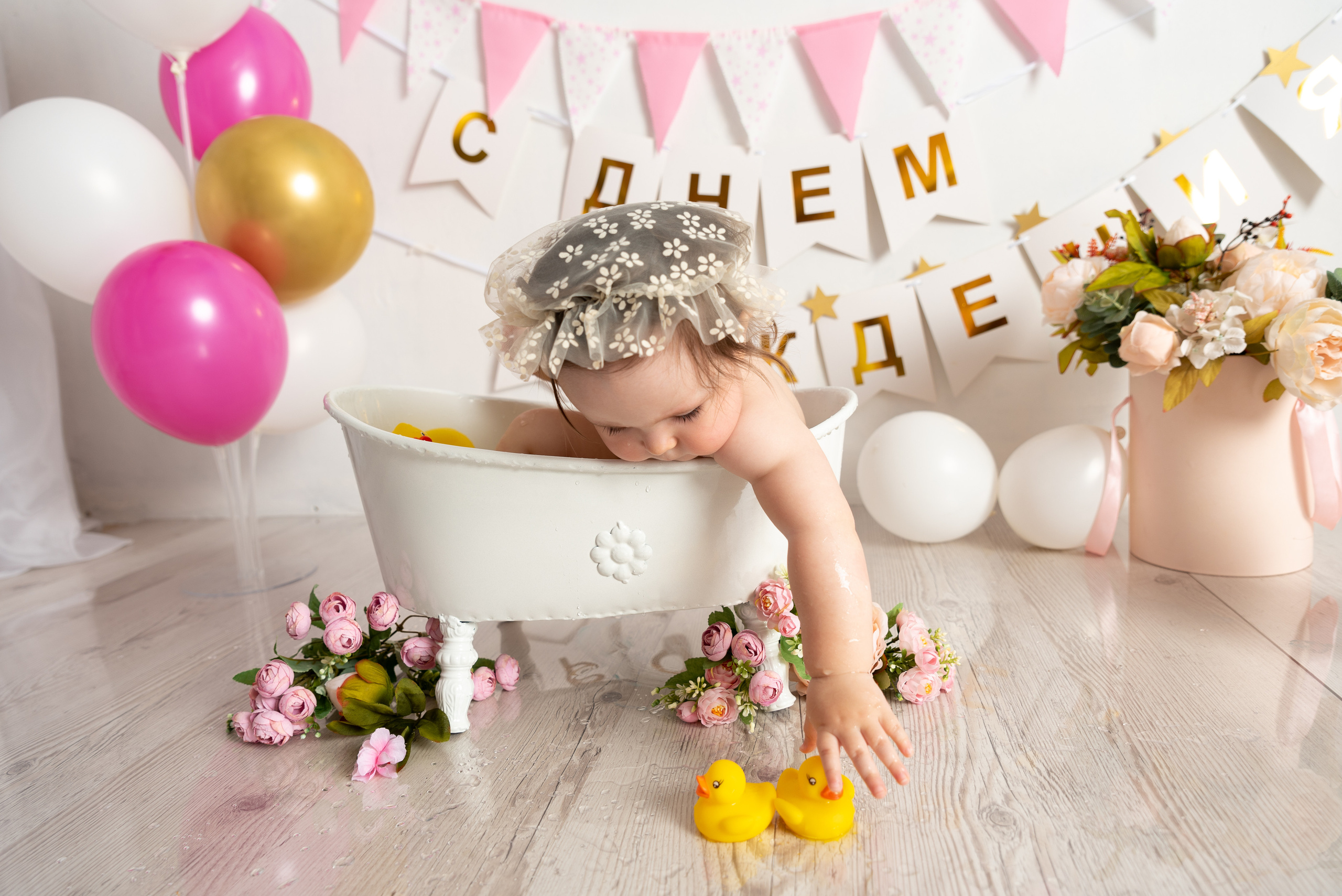 Первый День рождения. Фотограф новорожденных в Нижневартовске Лара Курдюкова