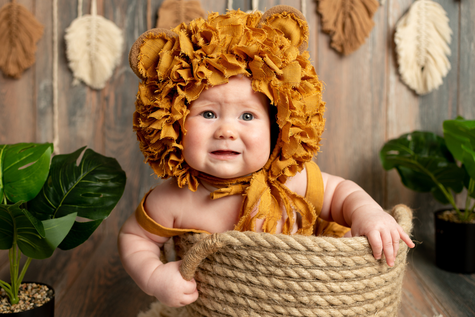 Малыш Богдан в проекте «Малышата-зверята». Фотограф новорожденных в Нижневартовске Лара Курдюкова