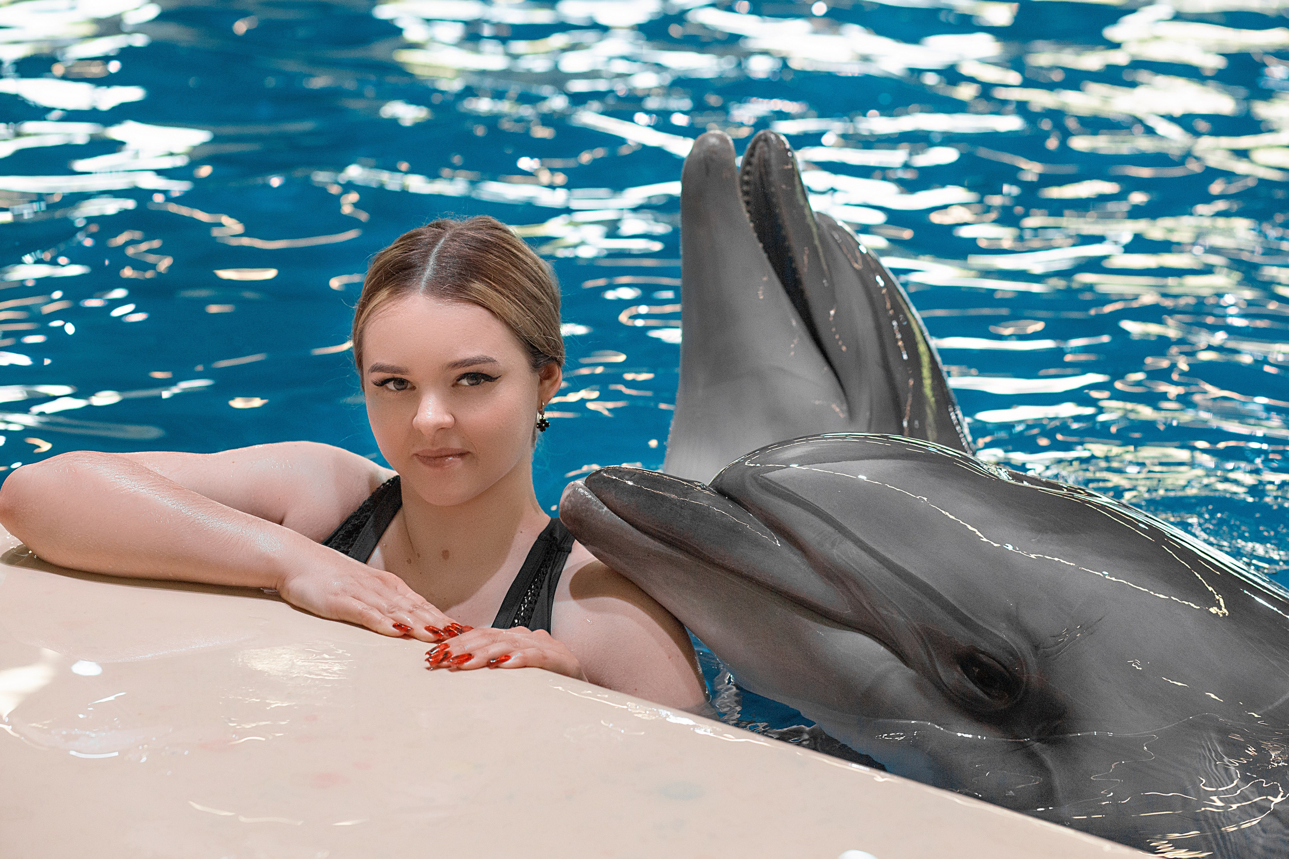 Диана и дельфины. Фотосессия с лошадьми в Нижнем Новгороде