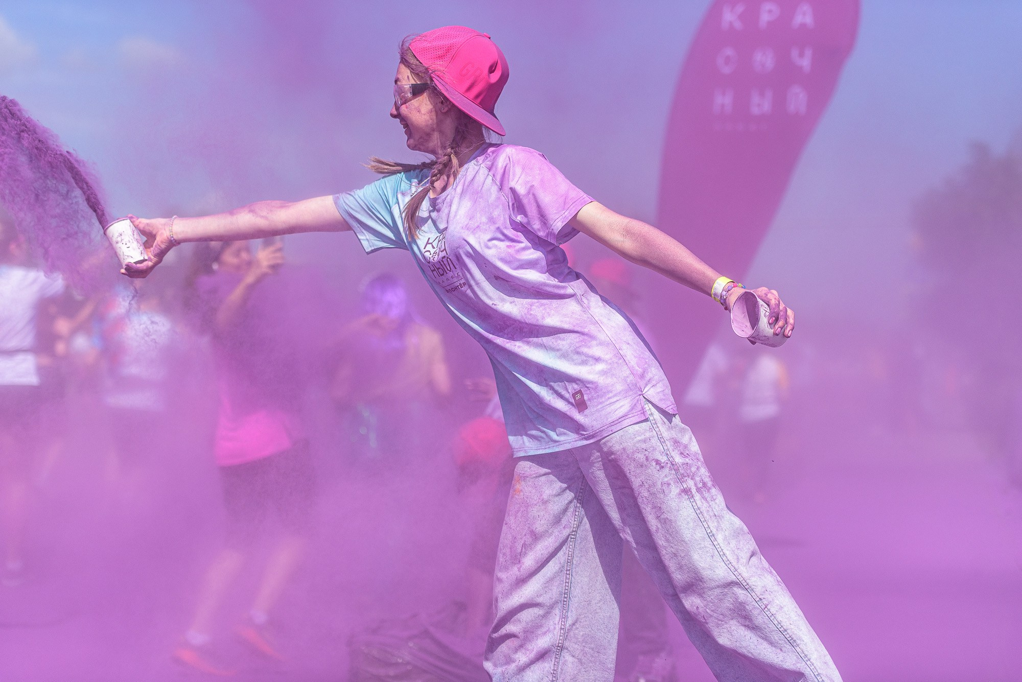 Красочные волонтеры!. Репортажный фотограф Сергей Квартальнов