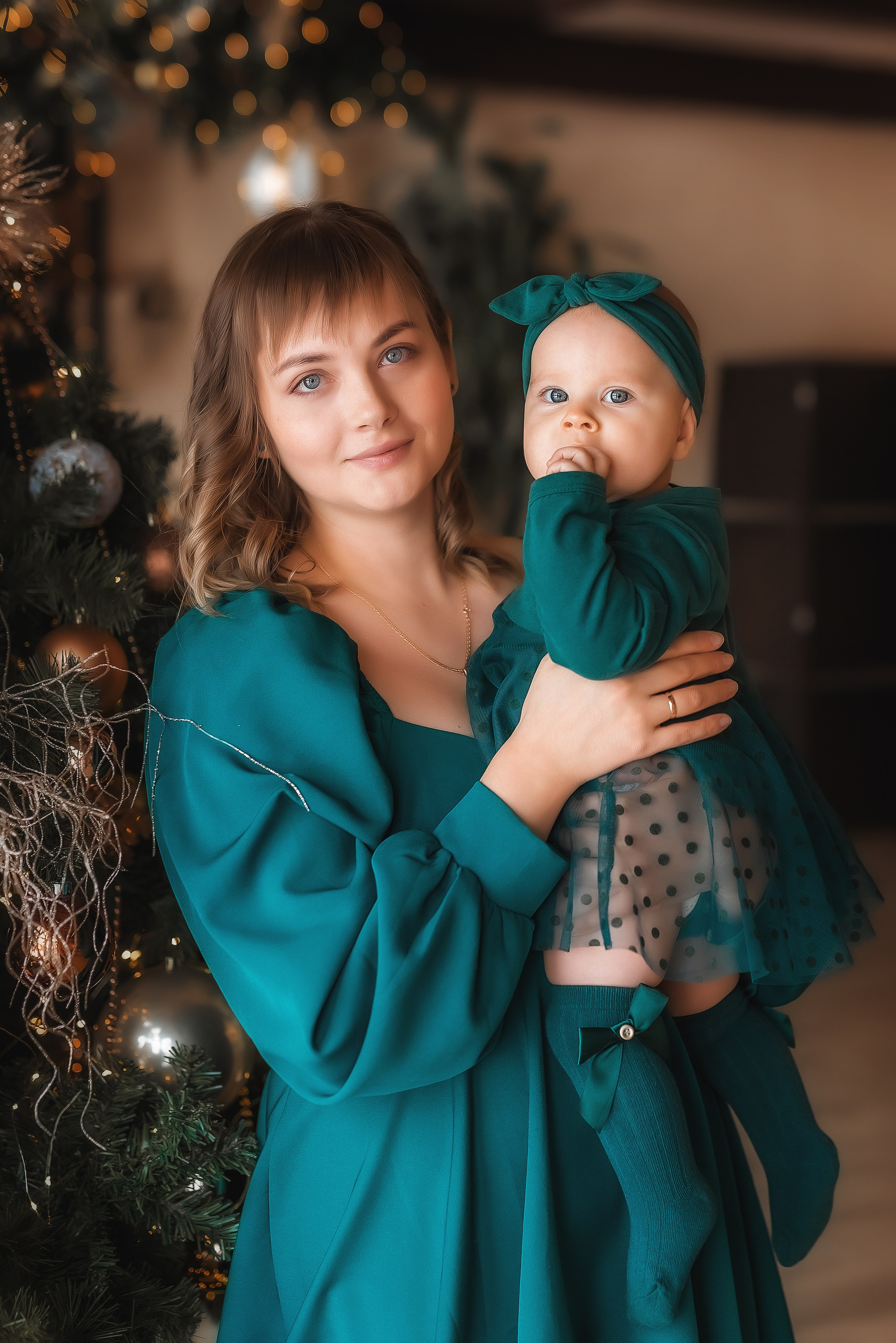 Новогодняя семейная фотосессия. Семейный, детский фотограф в Воронеже Анна Никитина