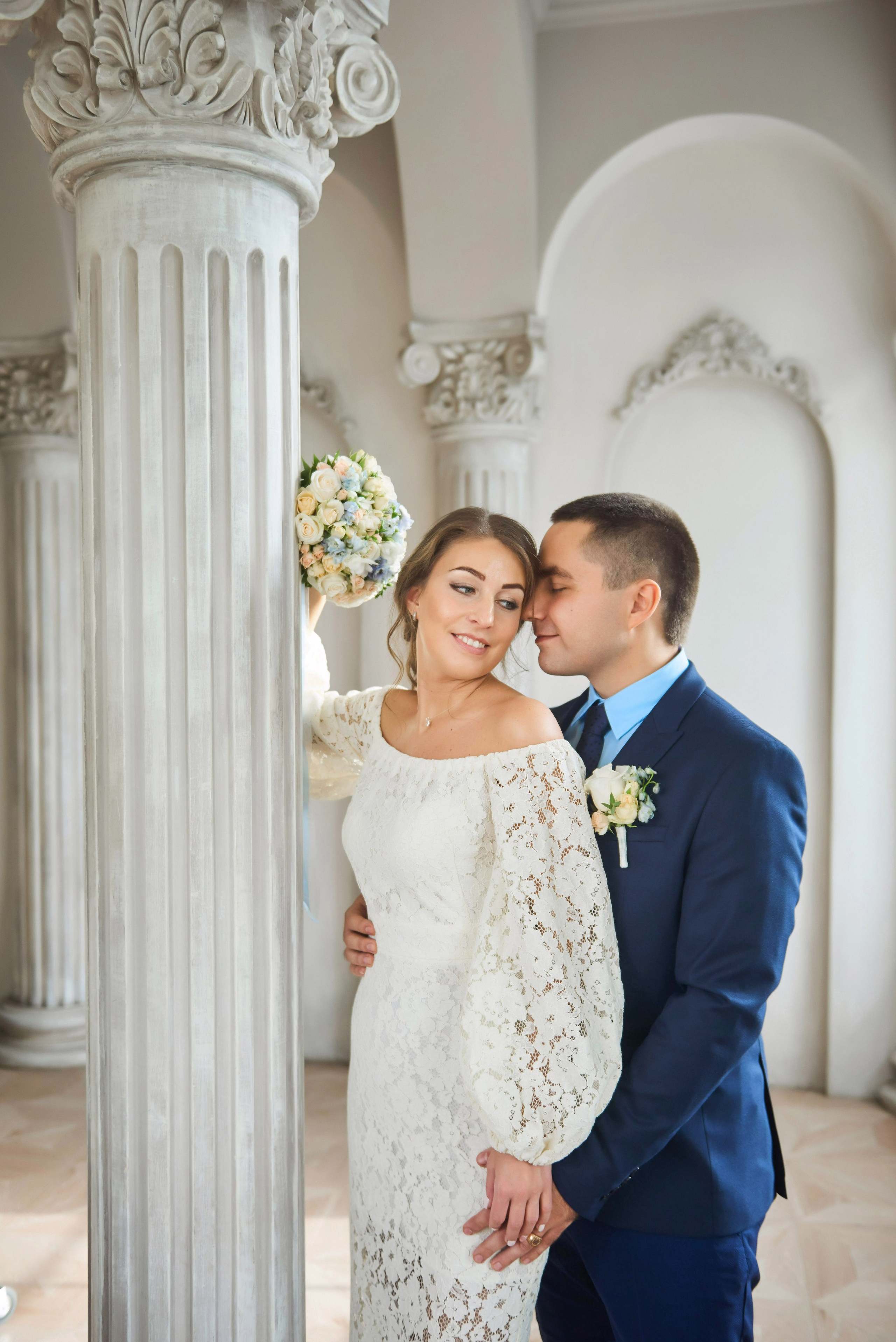 Свадебная фотосессия в студии. Портретный, семейный и свадебный фотограф в Санкт-Петербурге и в Пушкине Ширяев Денис