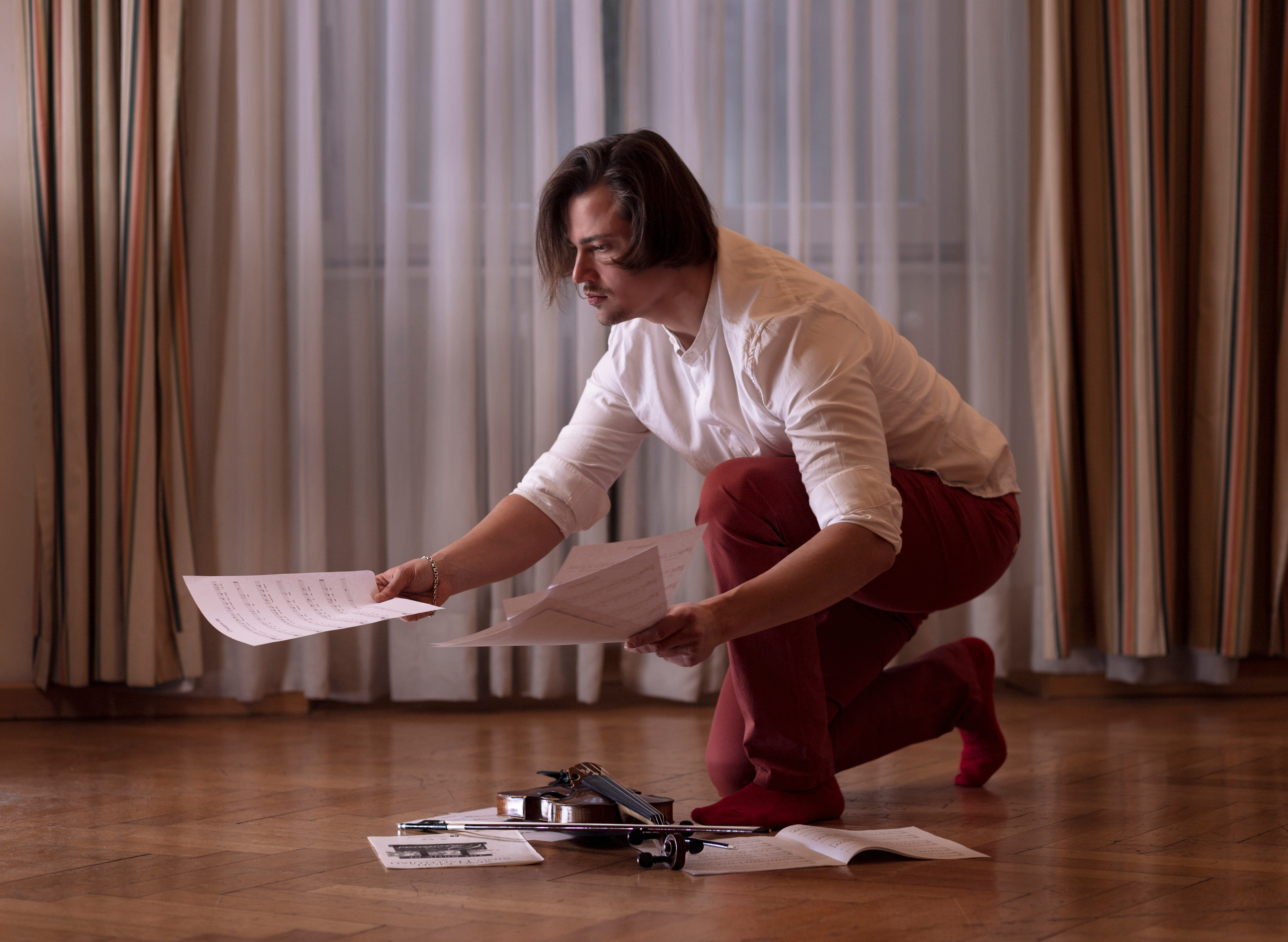 Скрипач. Портретная и индивидуальная фотосъёмка в Граце и Тюмени