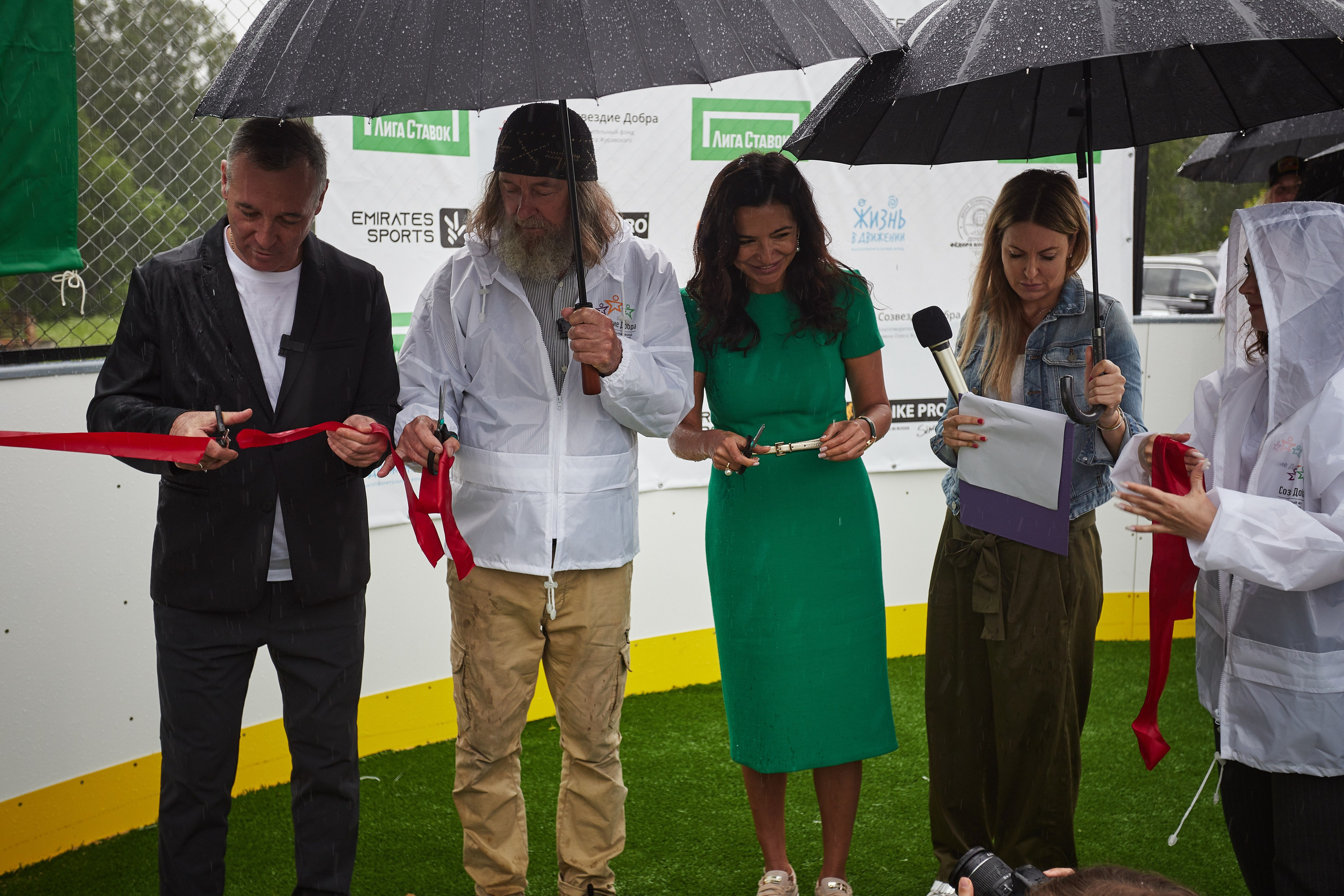 Открытие хоккейной площадки с Федором Конюховым. Репортажный Фотограф