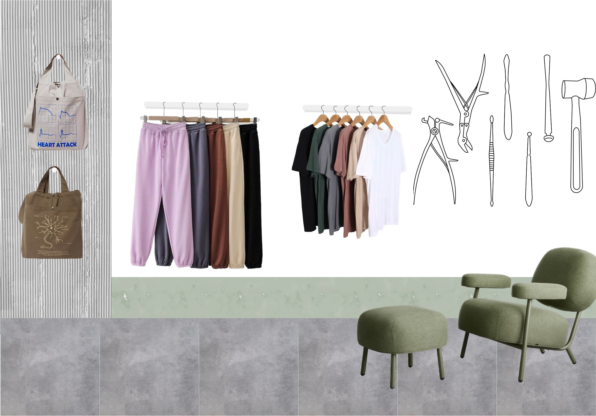 Магазин медицинской одежды. Дизайн интерьеров по всему миру