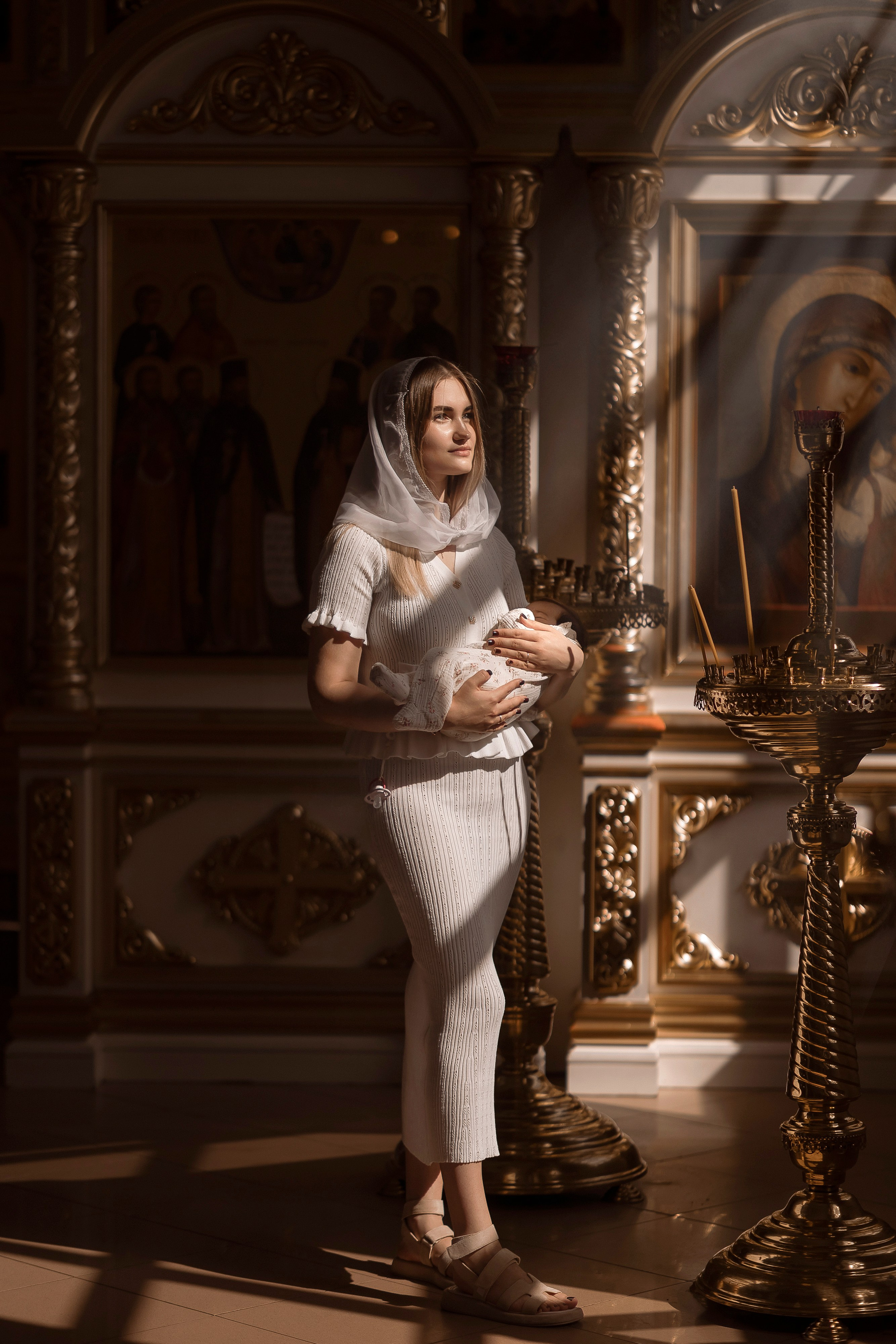 Крещение Варвары. Семейный и свадебный фотограф в Москве Леванова Александра