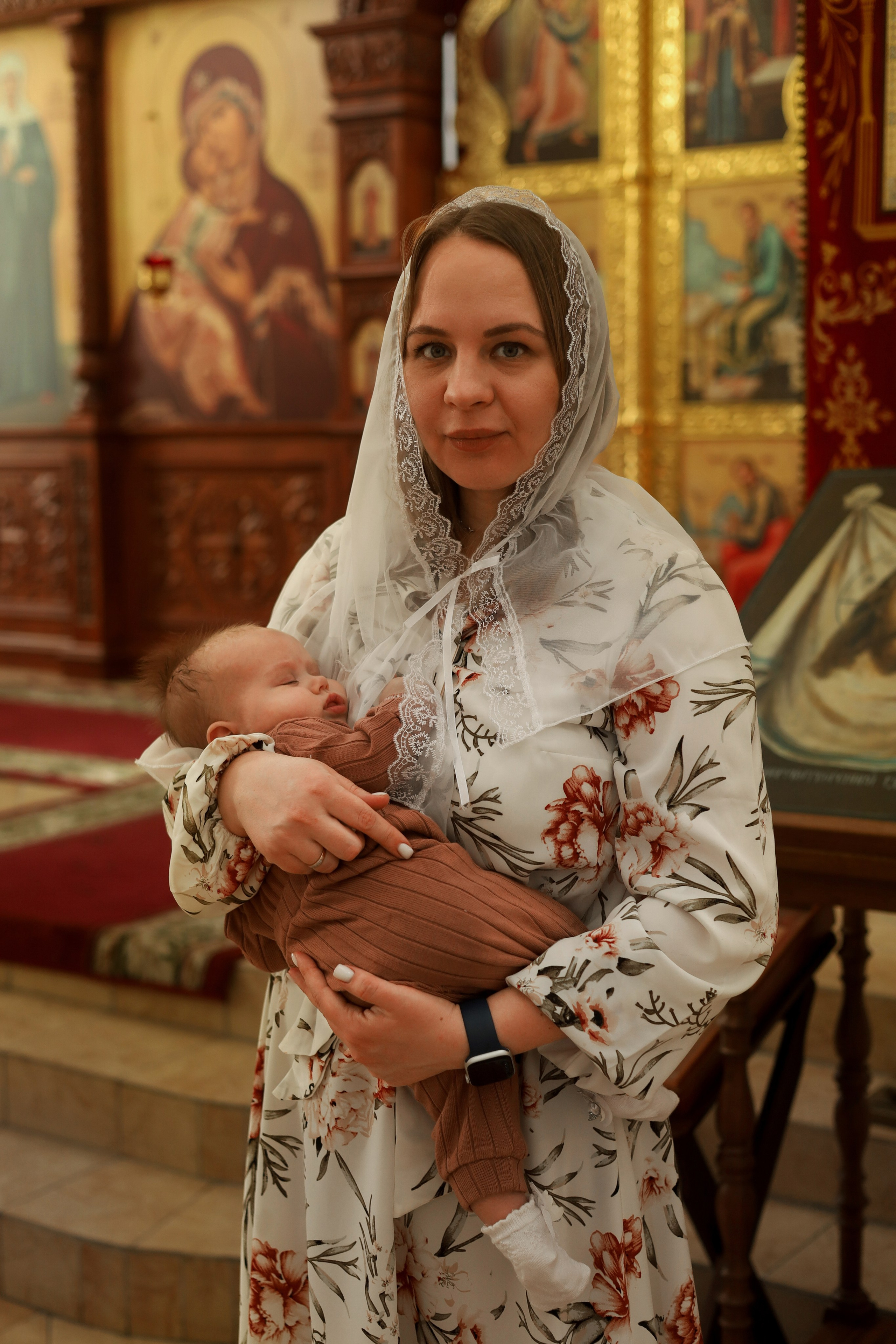 Таинство крещения. Фотограф новорожденных Саратов