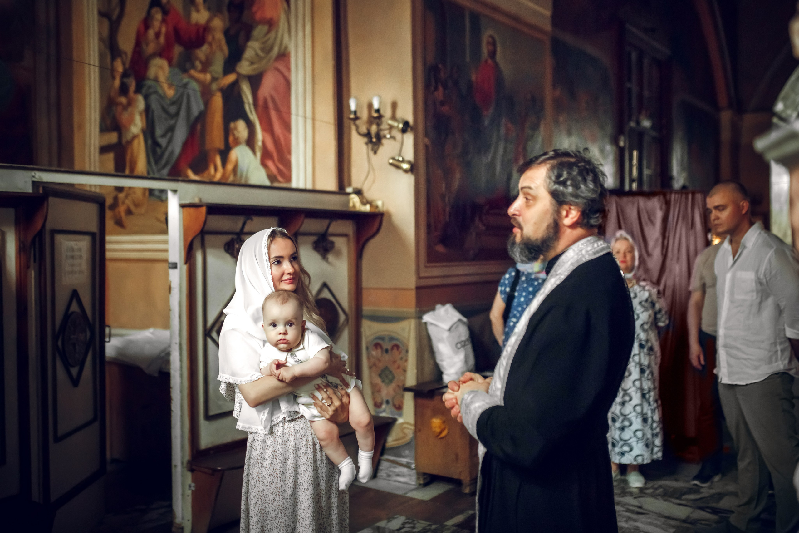Крещение Бориса. Фотограф на Крещение, семейный фотограф в Москве