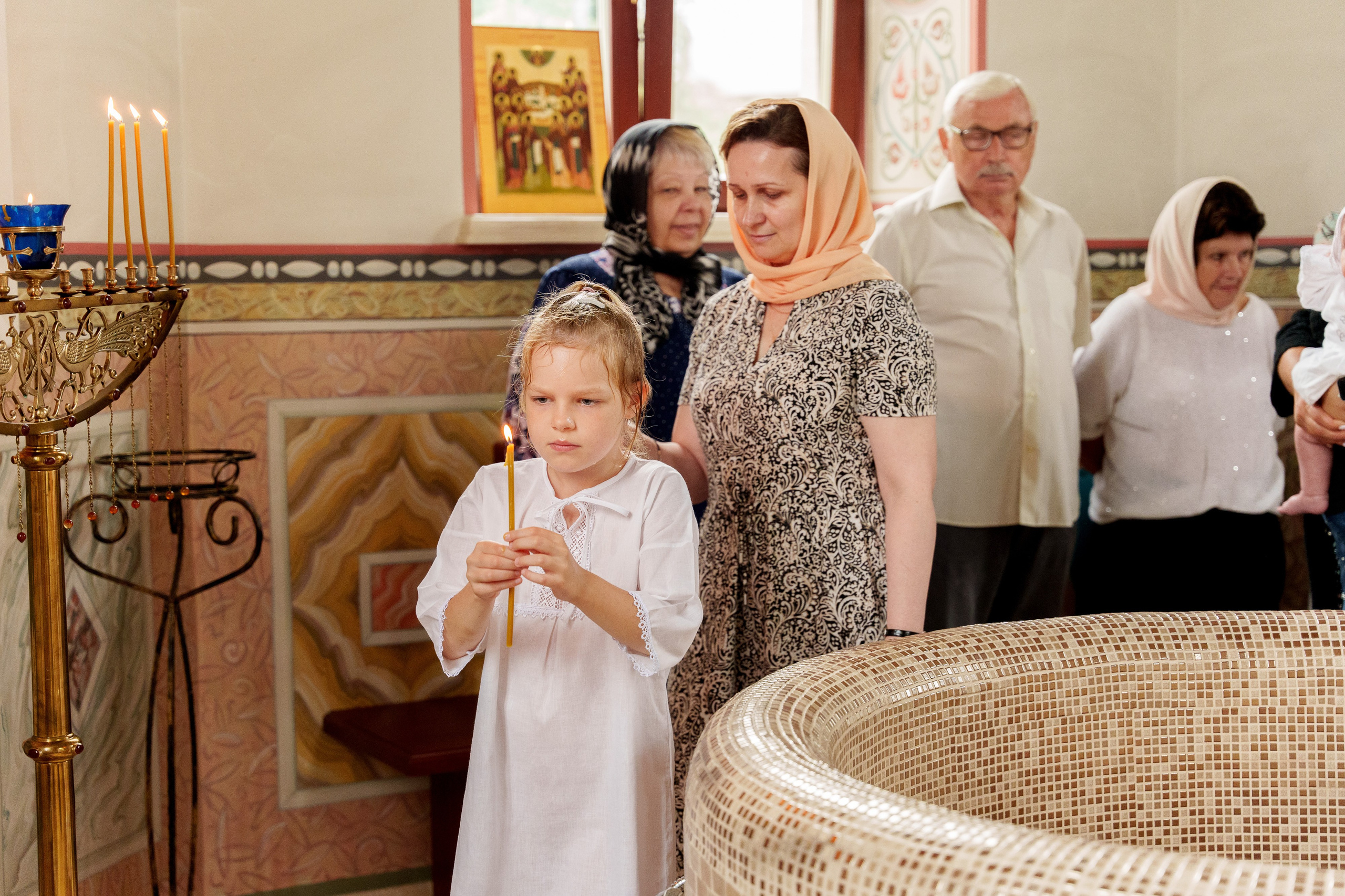 Крещение Полины. Фотограф Юлия Попова