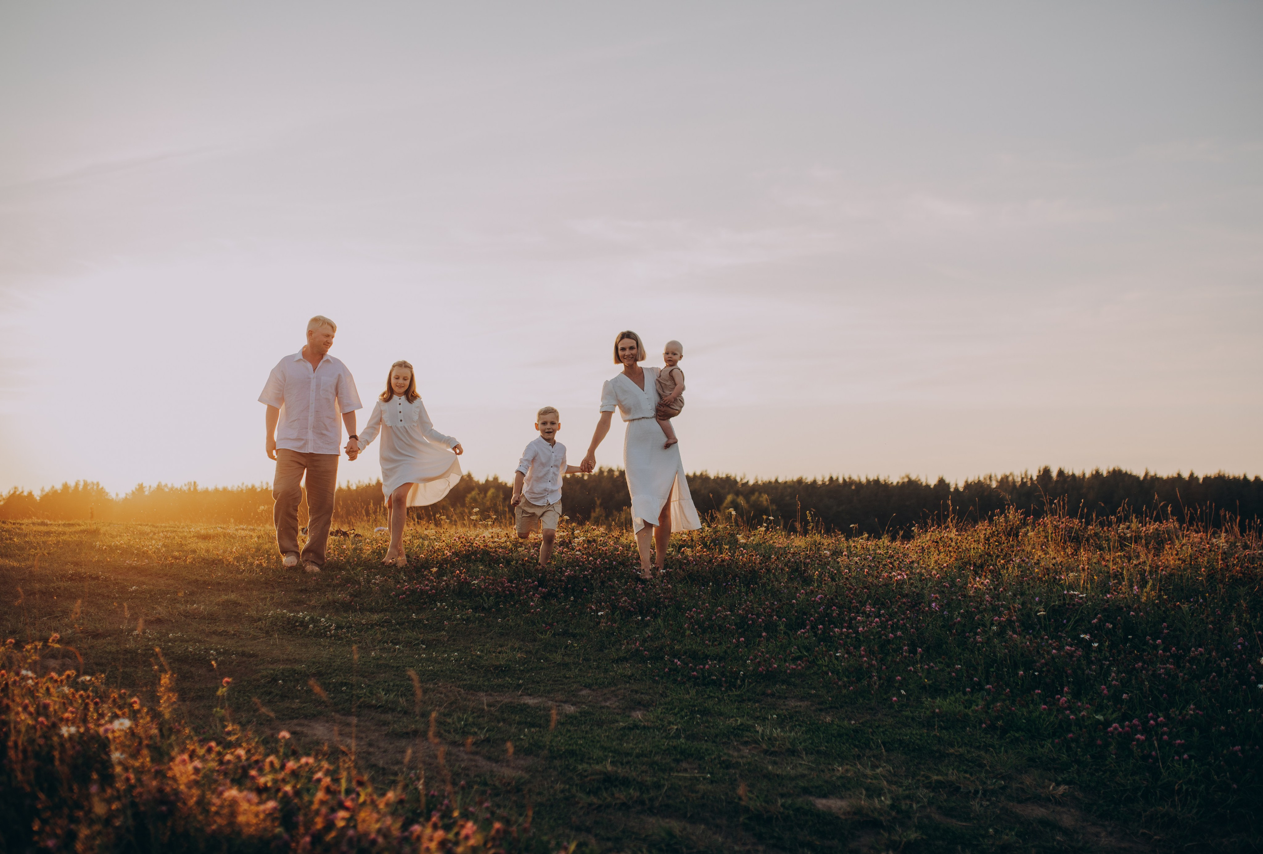 Летний закат. Семейный фотограф Кристина Шахура