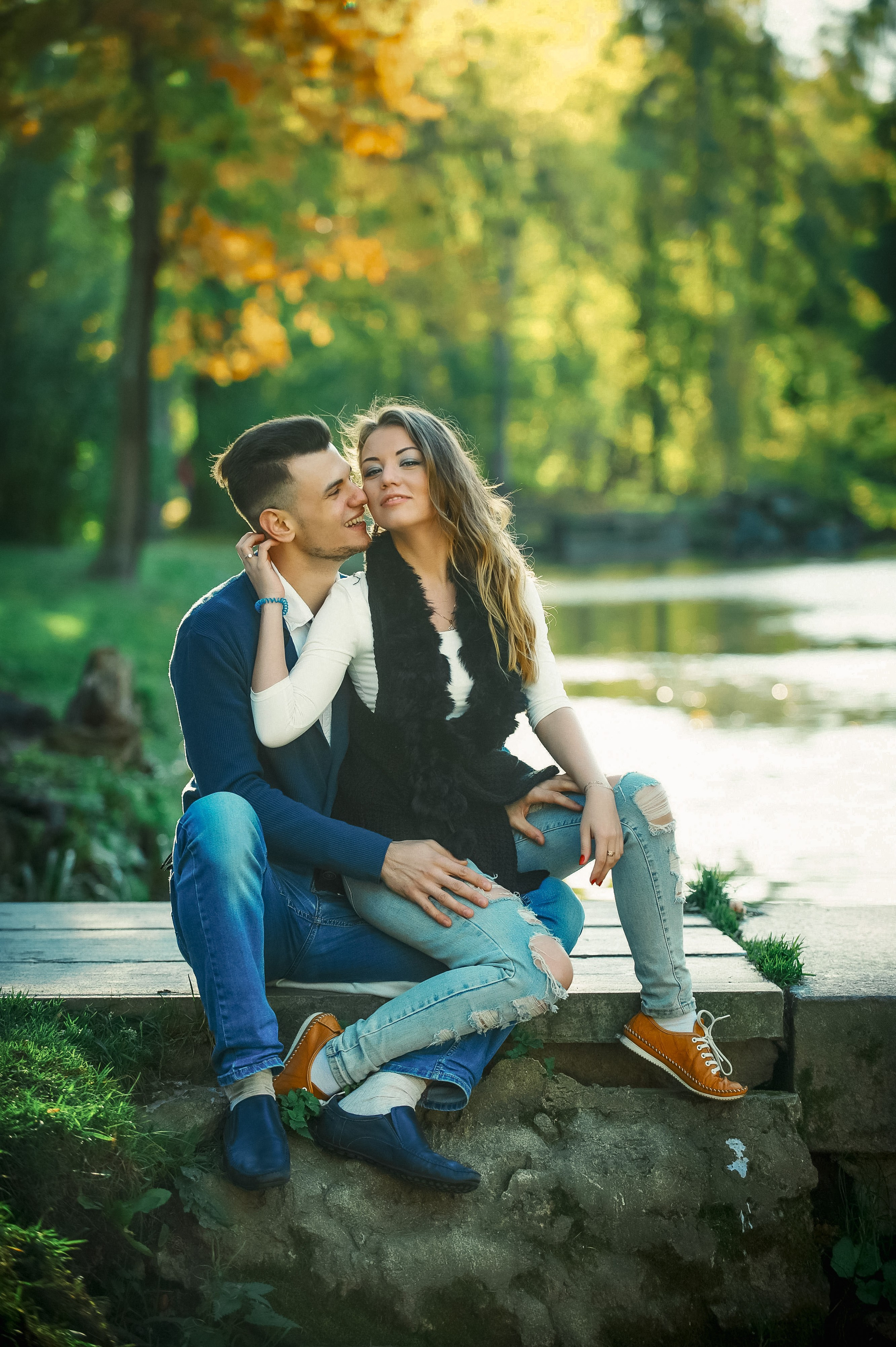 Love story в Пушкине в Екатерининском и Александровском парке. Портретный, семейный и свадебный фотограф в Санкт-Петербурге и в Пушкине Ширяев Денис