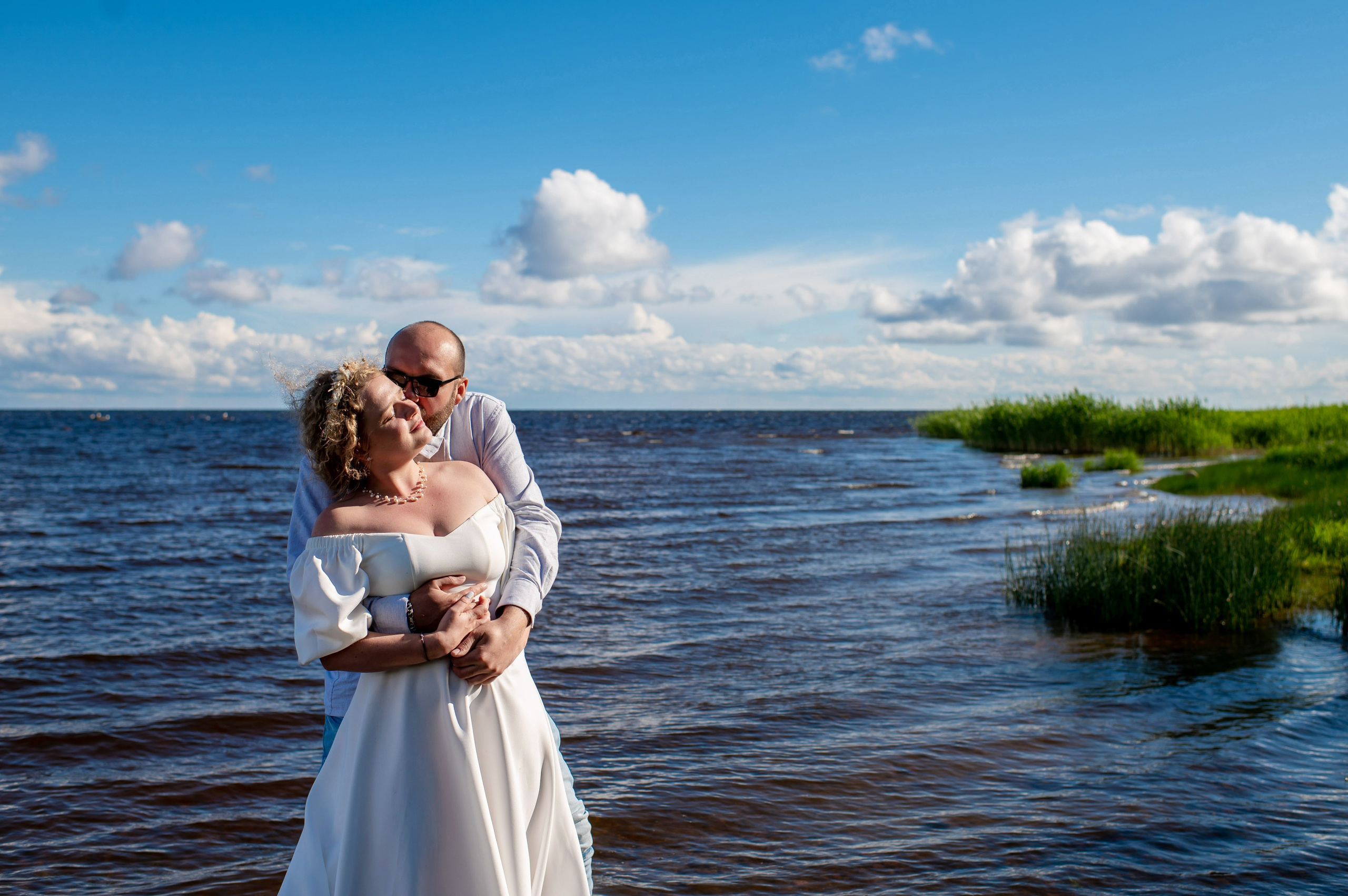Станислав и Анастасия (нестандартная свадебная фотосессия в лесу и на Финском заливе). Портретный, семейный и свадебный фотограф в Санкт-Петербурге и в Пушкине Ширяев Денис