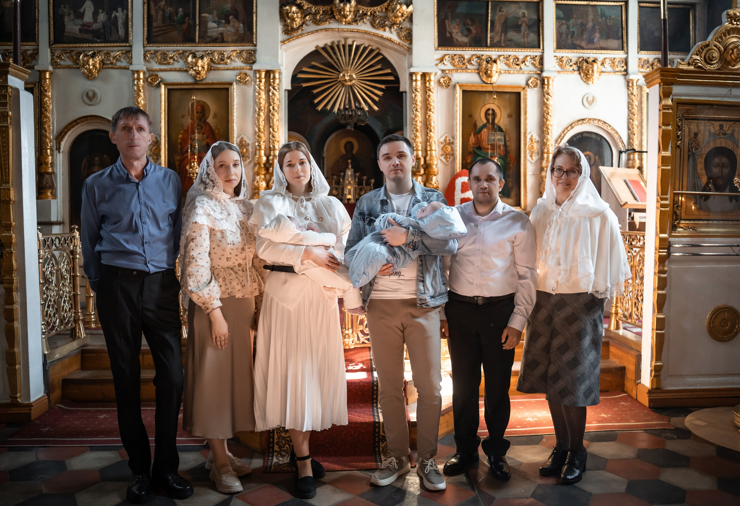 Крещение Льва и Лилии в Свято-Никольском храме п.Первомайский. Фотограф на Крещение Тула и Венчание в Туле, детский и семейный фотограф
