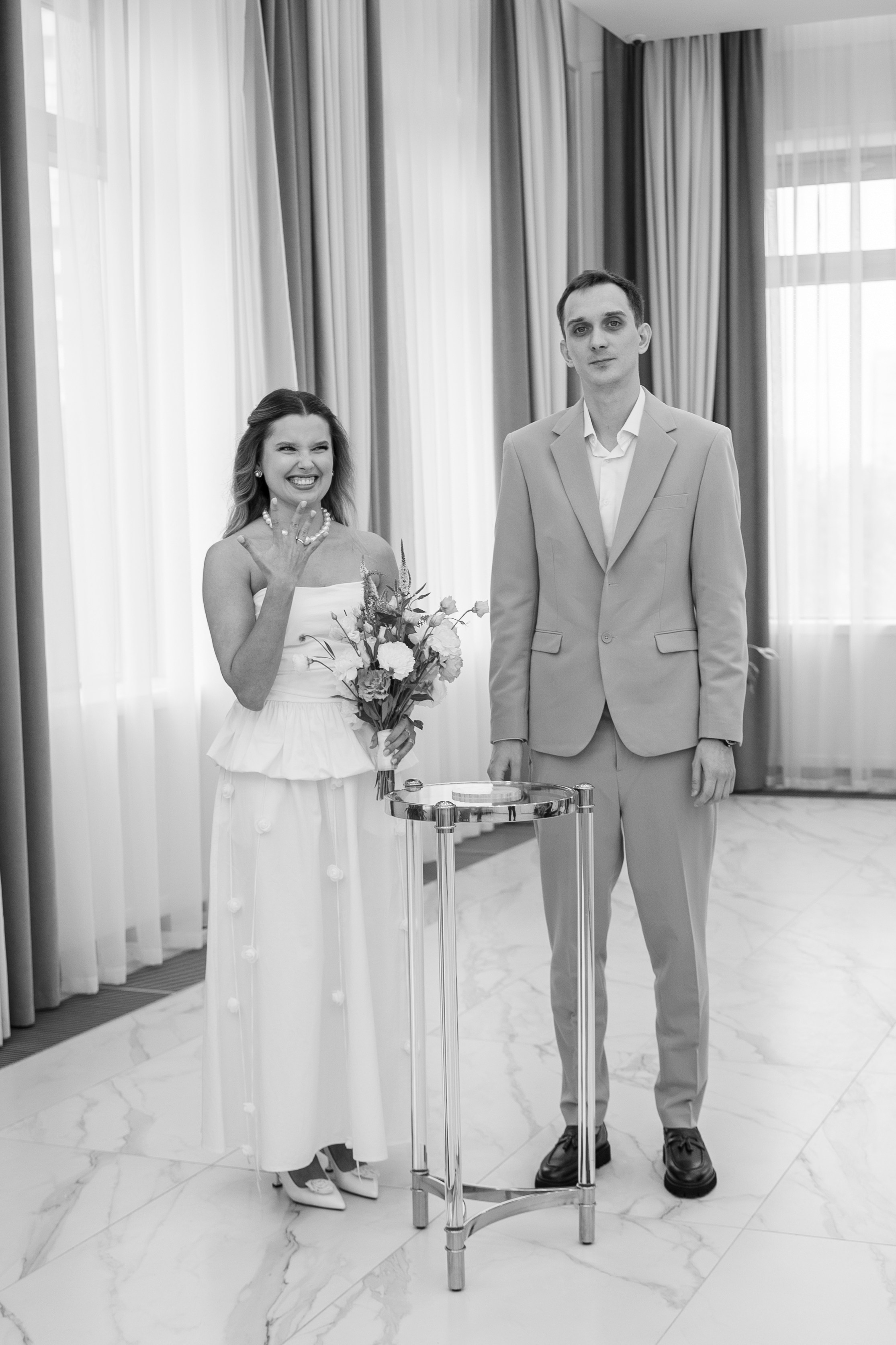 Елена и Владимир. Камерная свадьба в кафе «Рябчик»