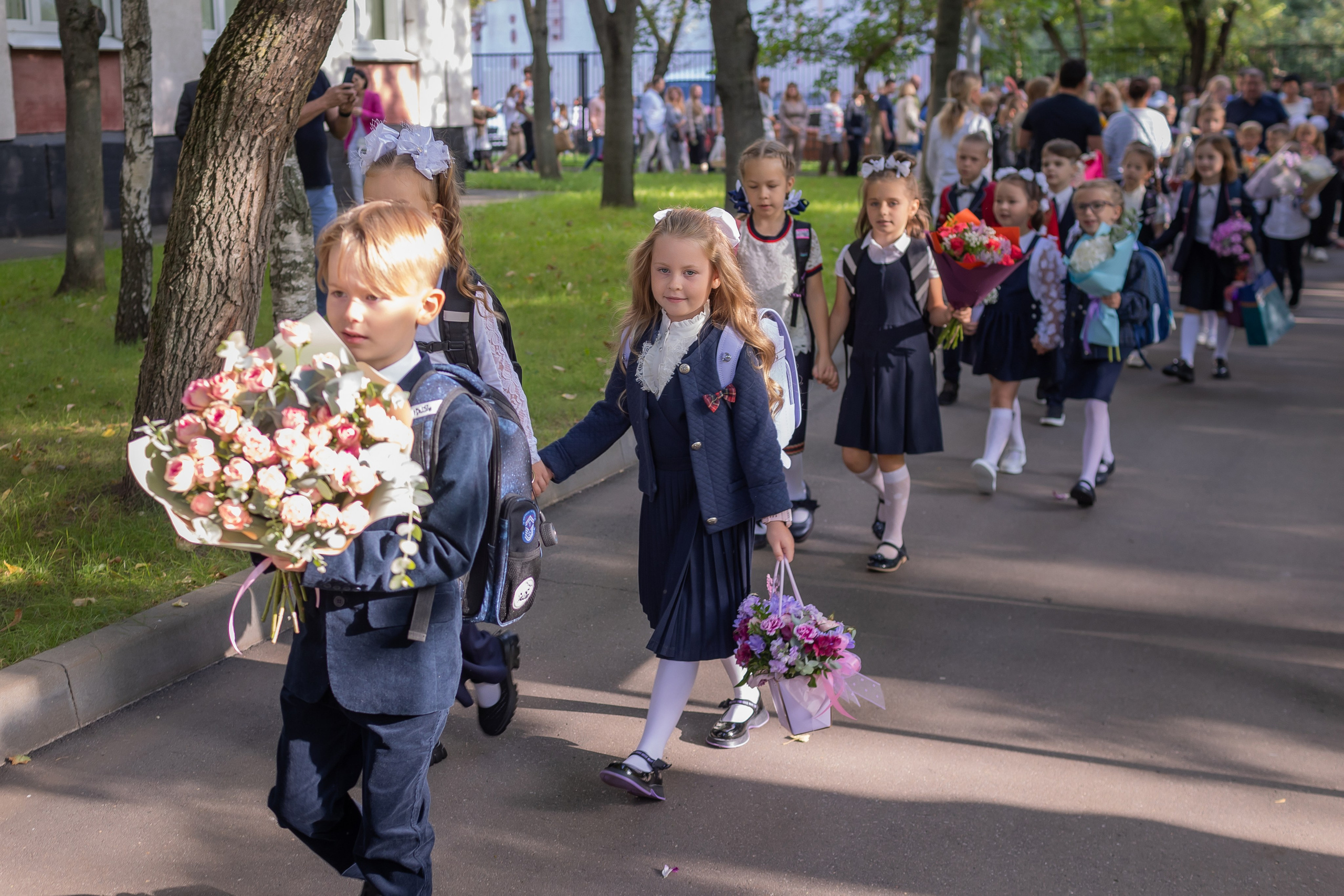 Первоклашки. Школа 1302. Семейный фотограф в Москве Наталья Чуб, заказать Фотокнигу