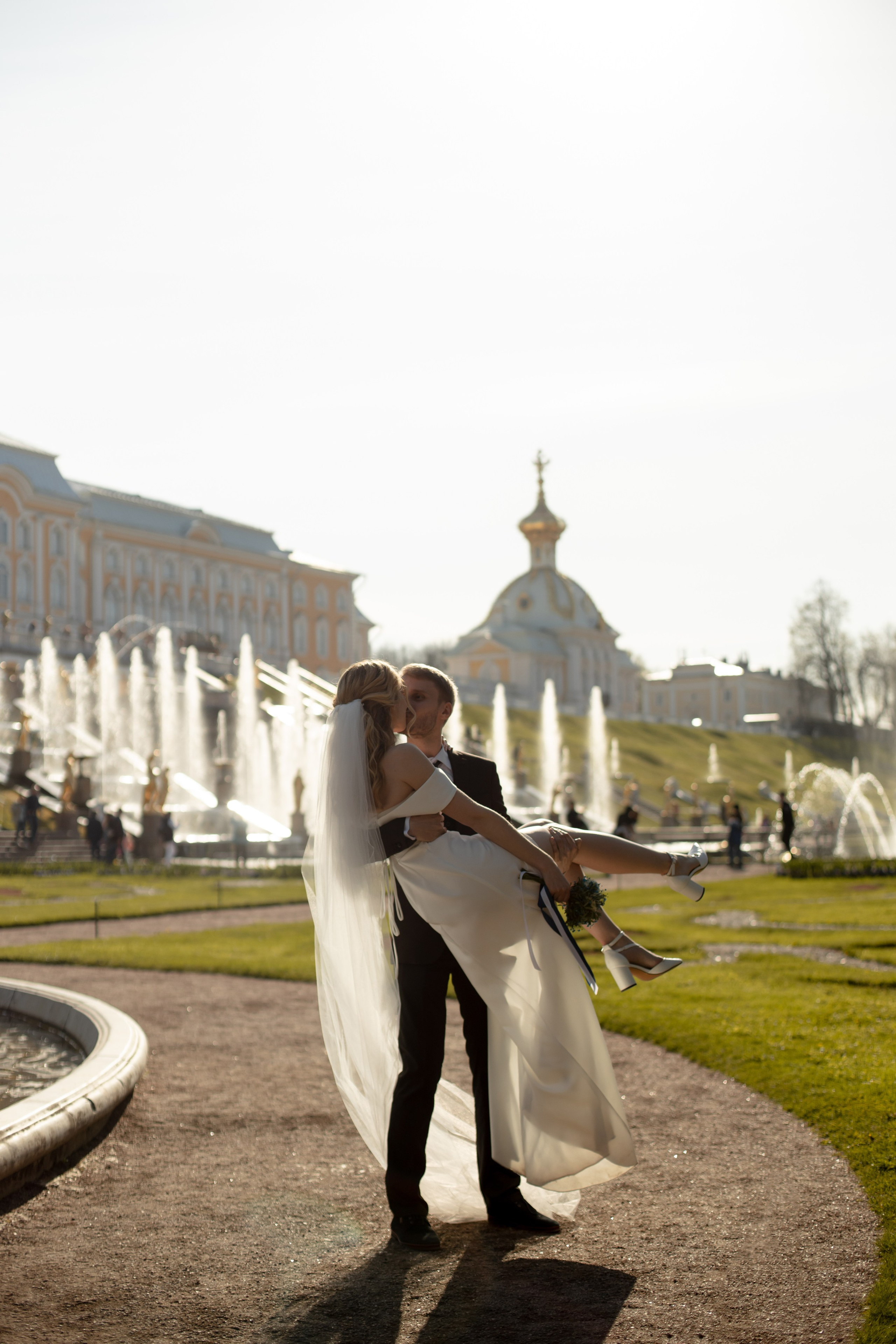 Петергоф / ЗАГС + прогулка. Свадебный и семейный фотограф в Москве Диана Левченко