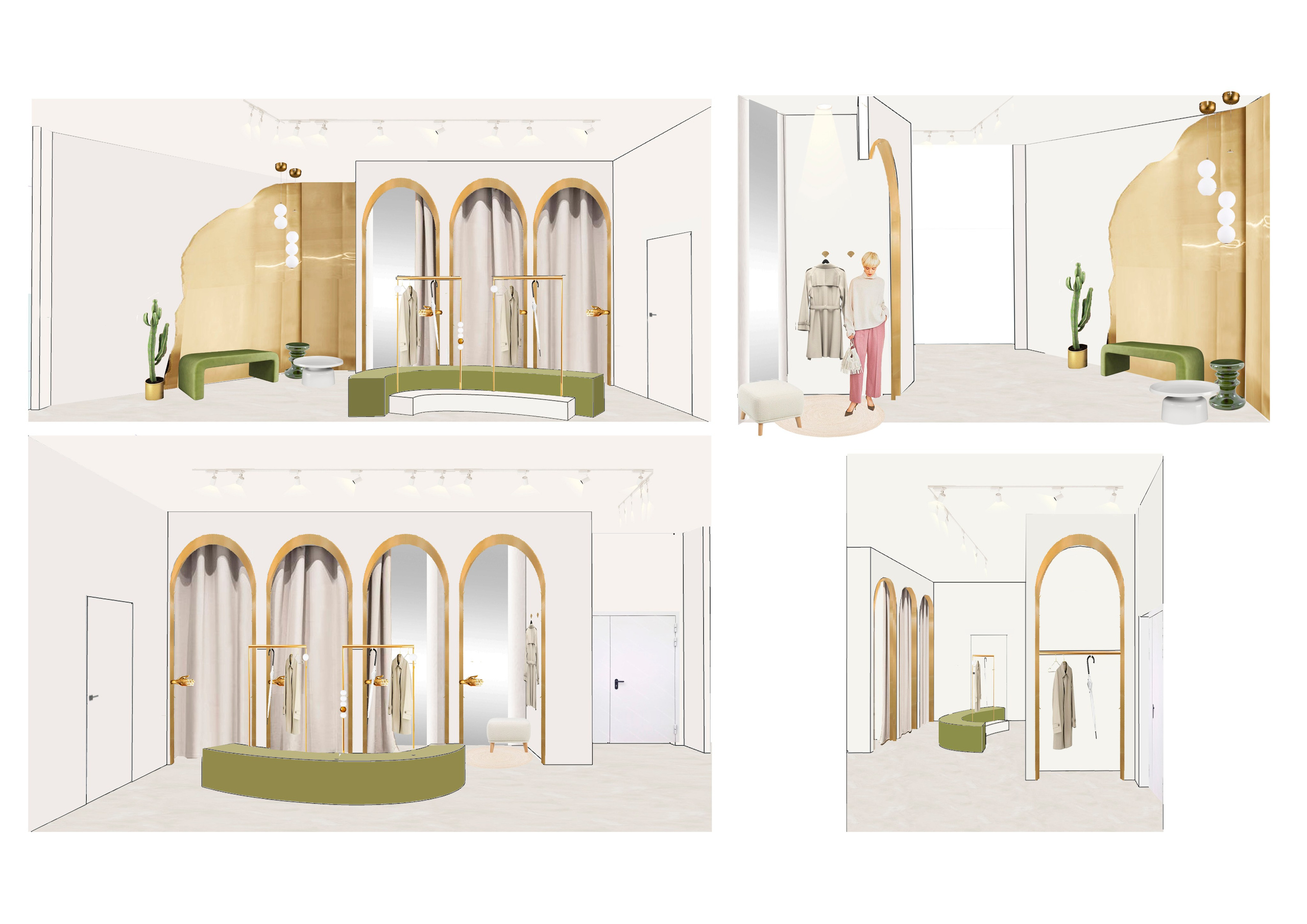 ТОРГОВЫЕ ЗАЛЫ, ОФИС «ANNA VERDI». Студия дизайна интерьеров FORMA