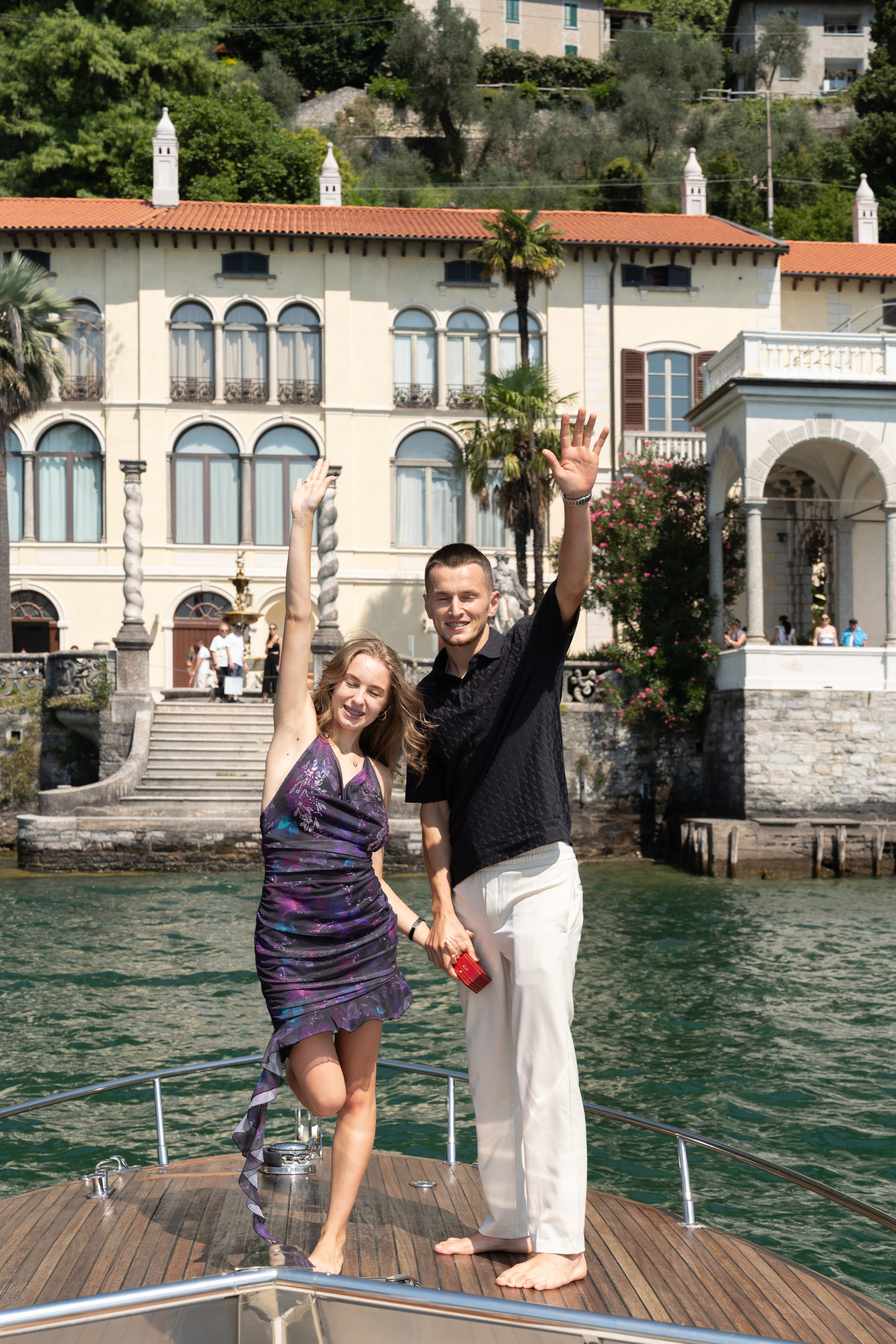 Karina & Fiance. Maria Anistratova | Destination Photographer, Videographer & Drone Pilot — Lake Como
