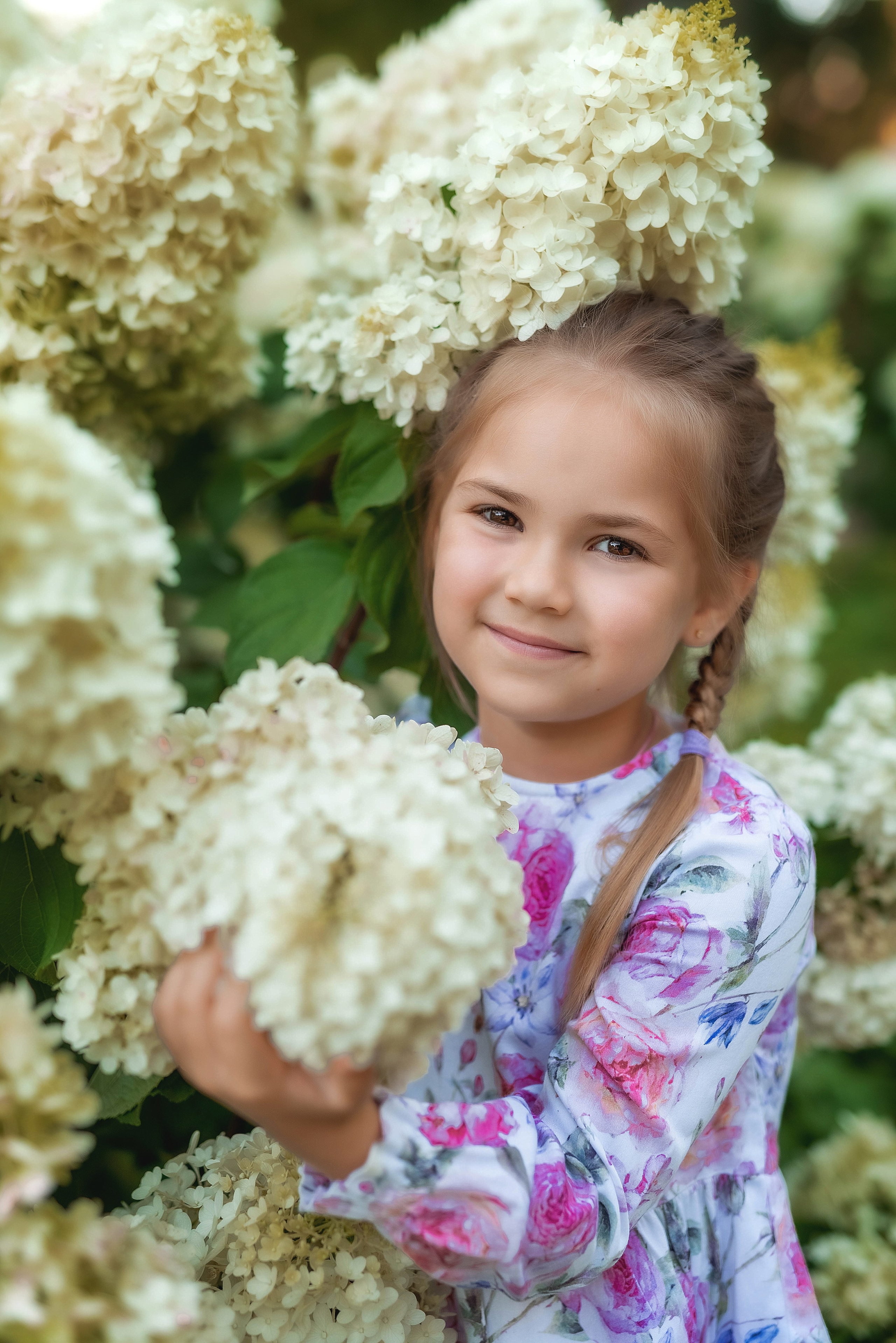 Фотосессия в гортензиях. Семейный, детский фотограф в Воронеже Анна Никитина