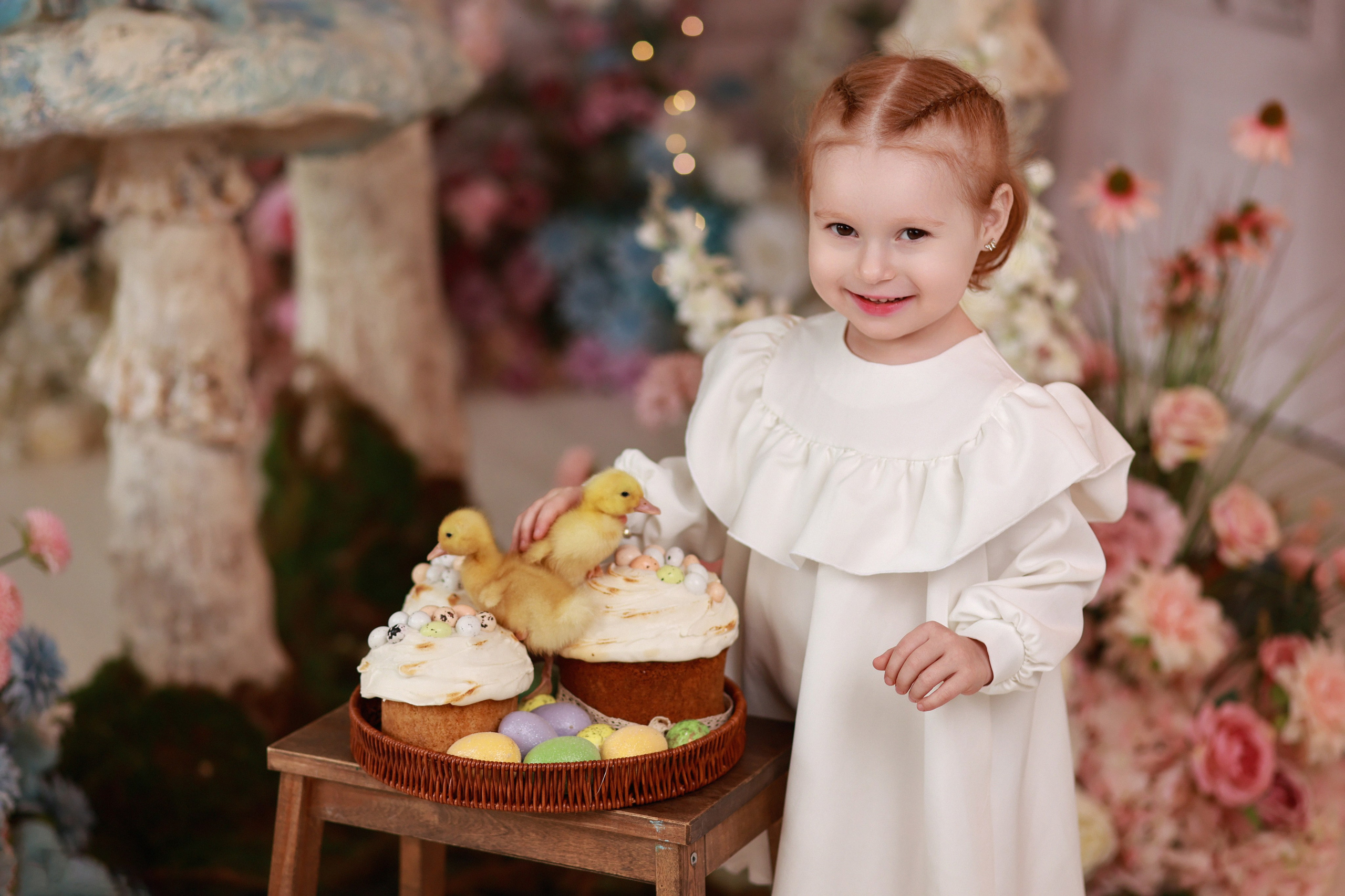 «Светлая Пасха» с утятами. Детский семейный фотограф Краснодар