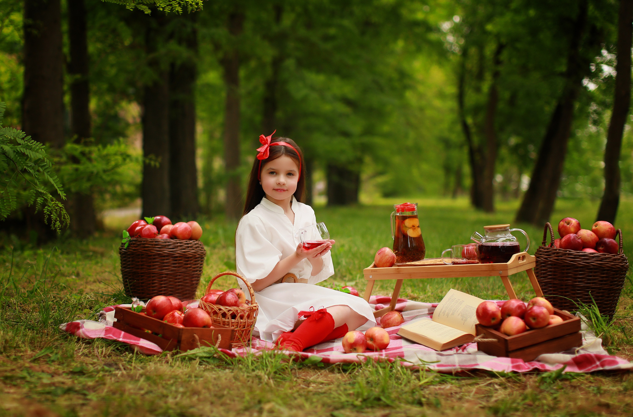 Яблочный пикник. Детский семейный фотограф Краснодар