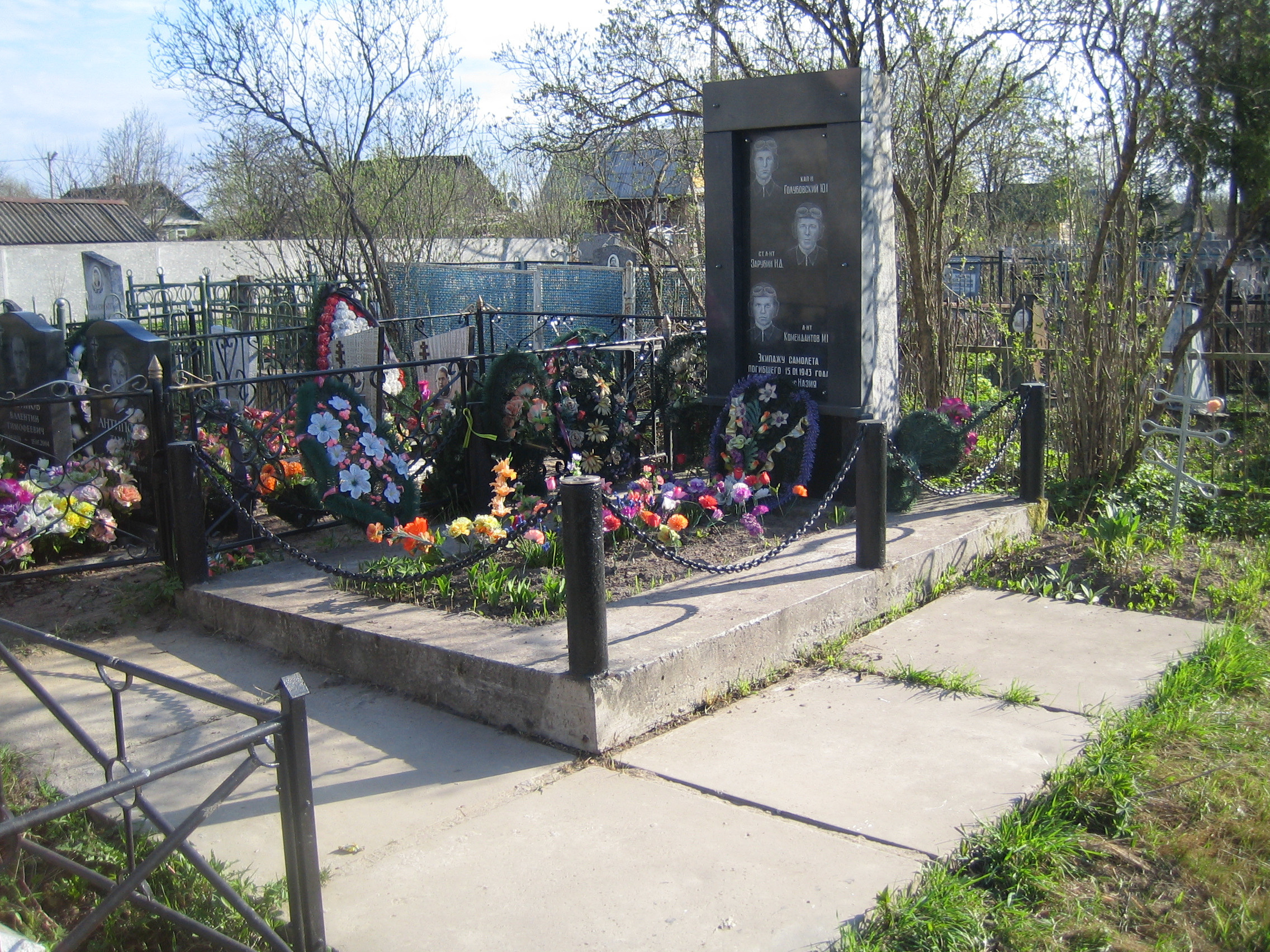 Общий вид захоронения. История Назиевского городского поселения