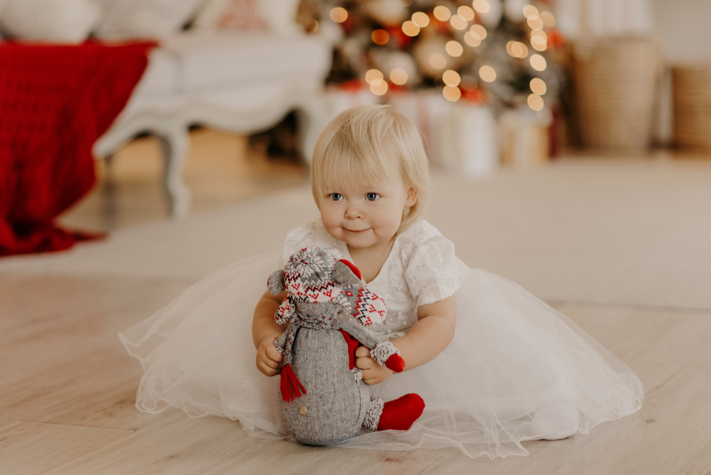Новогодняя фотосессия для мамы и дочки в студии Mimika. Свадебный фотограф в Санкт-Петербурге Венера Ахметова