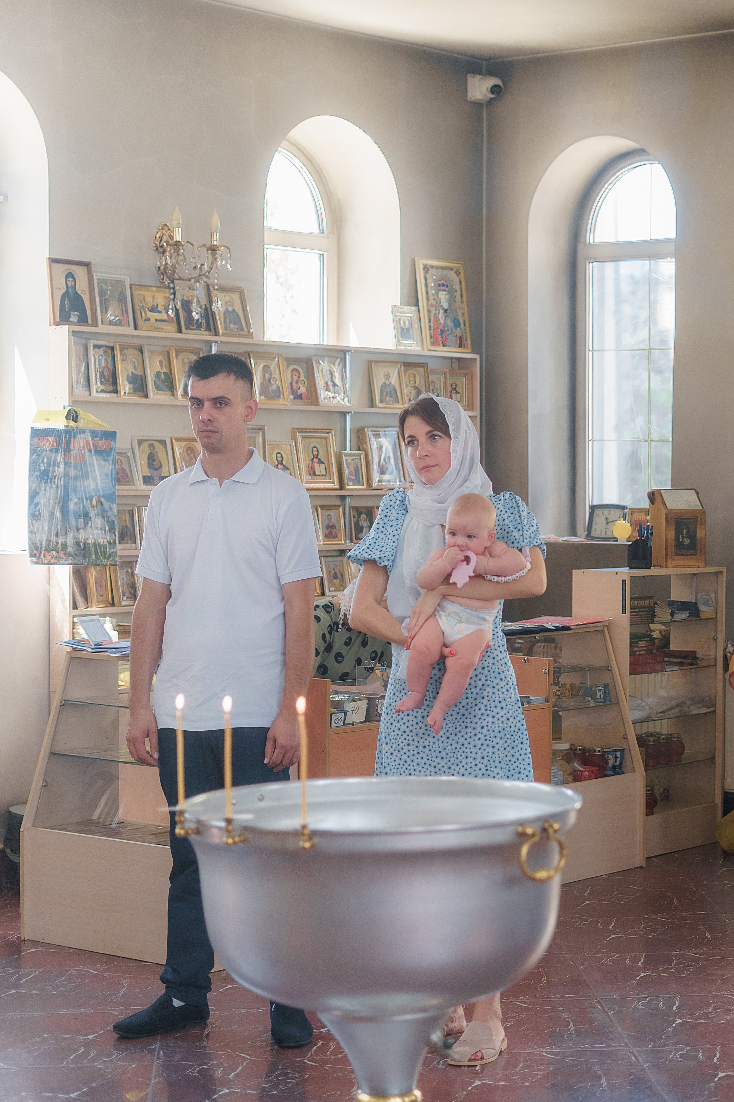 Крещение, храм Петра и Павла, г. Кропоткин. Семейный и детский фотограф в Гулькевичи, Кропоткине