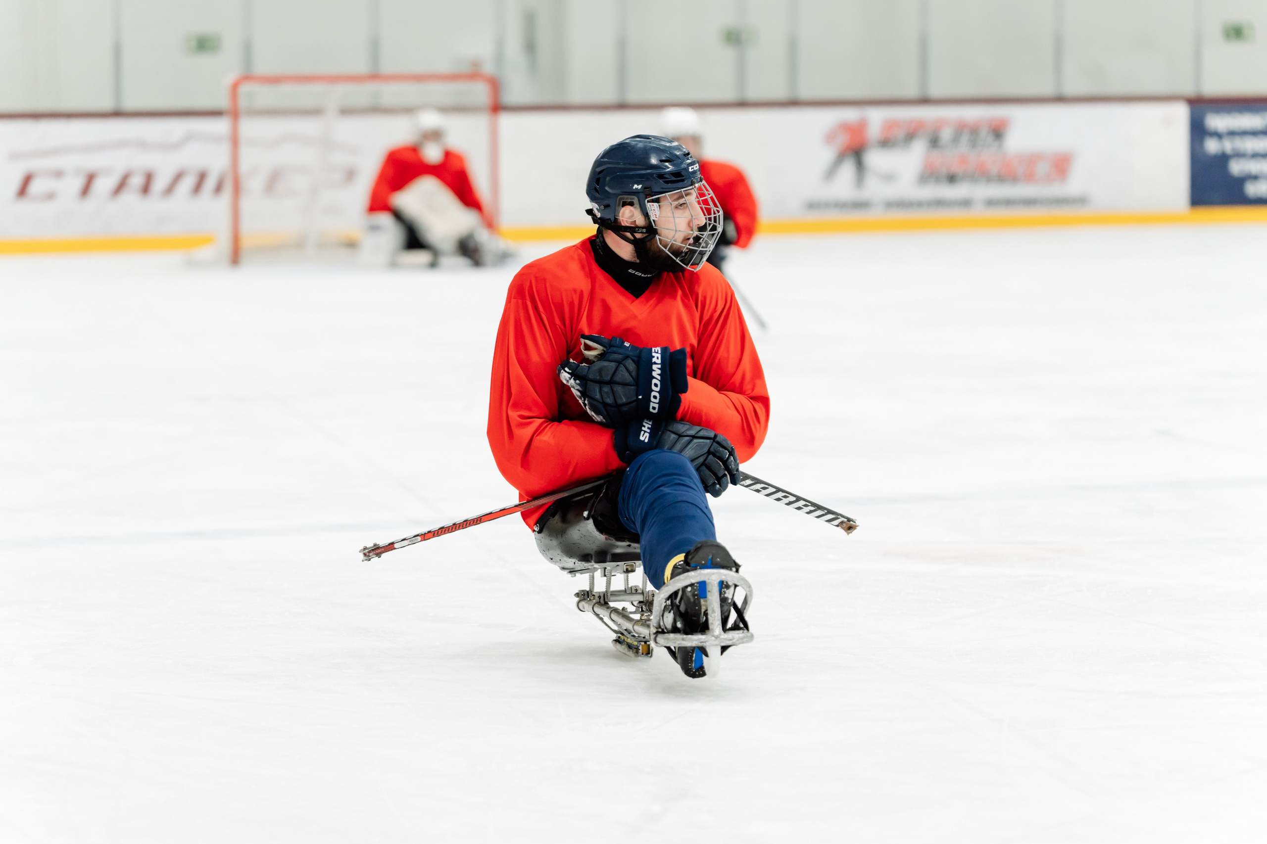Игра в следж хоккей приуроченная 23.02.26 в арене Сталкер