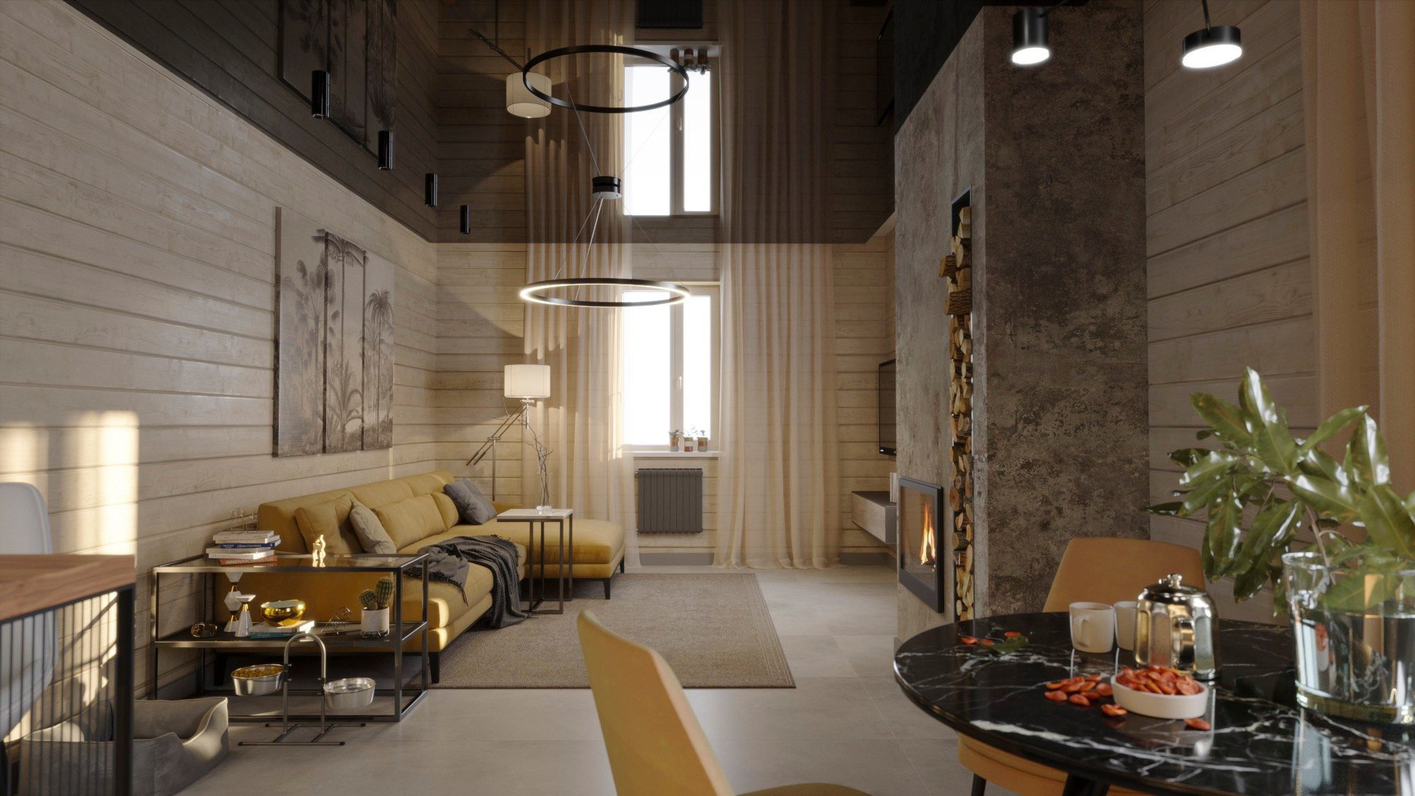 Дом 132 м² с мансардой. Дизайн для каждого