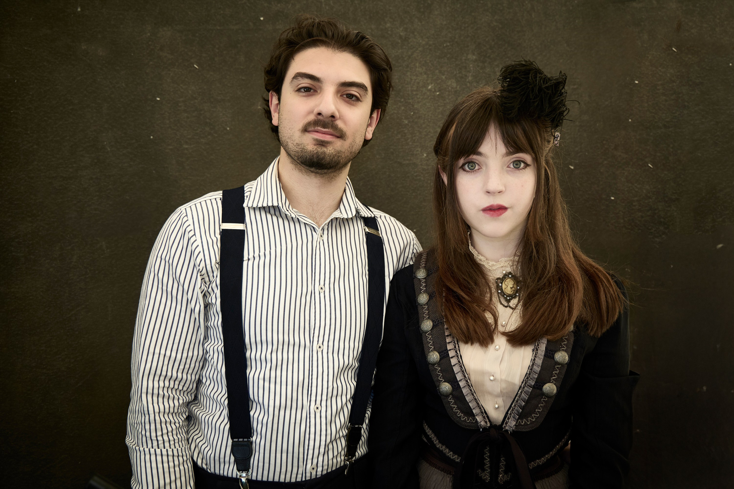 Modern digital portrait in Victorian tintype style, photographed by Maria Poleshchuk at Goulburn Fair.