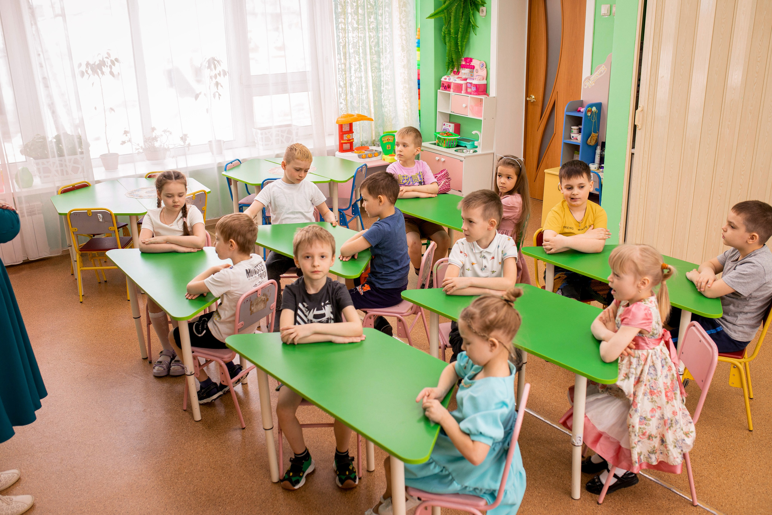 Степа, Даша и Алиса в детском саду. Семейный и детский фотограф город Тында Дарья